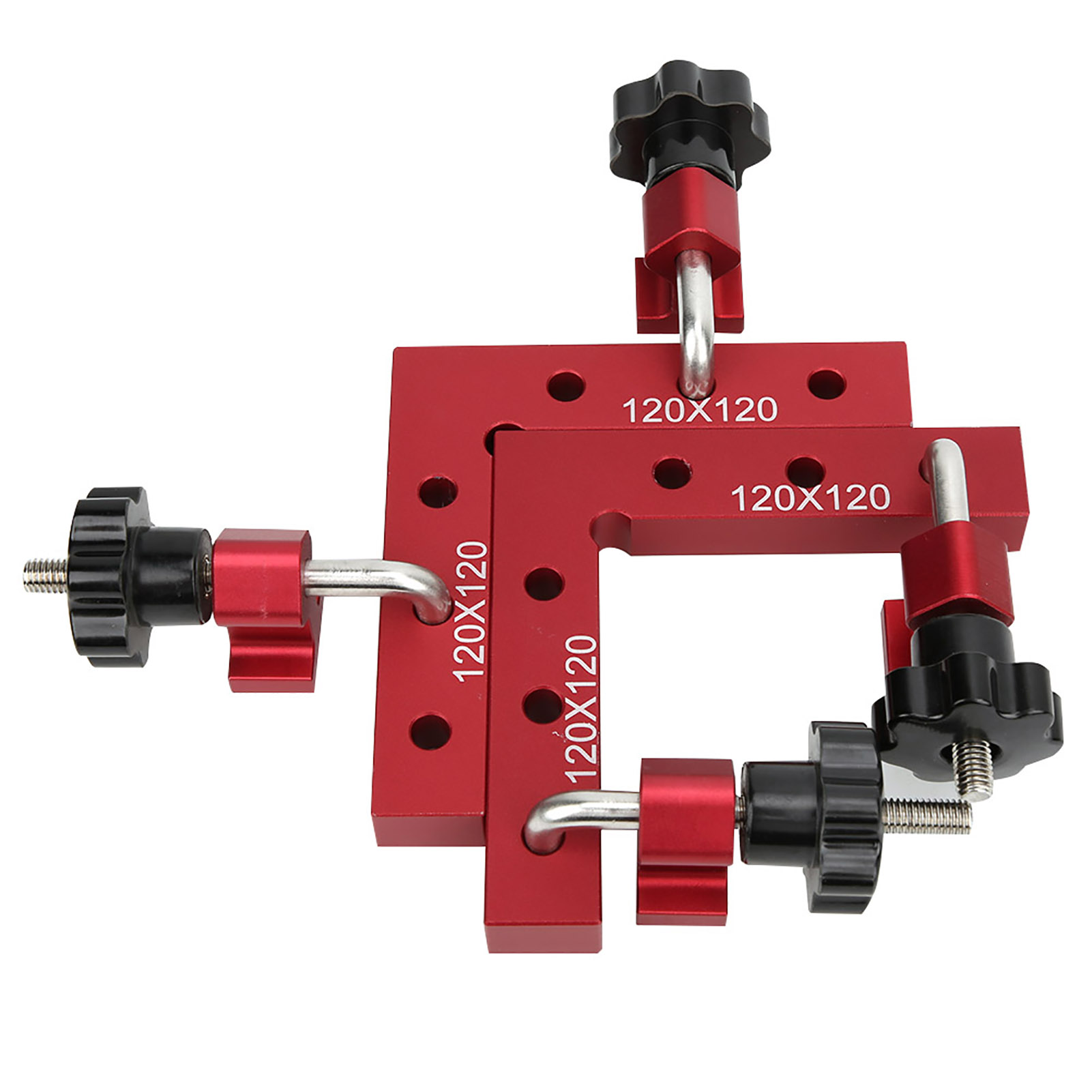 90°-l-förmiger Rechtwinkliger Positionierlineal, Befestigungsklemme Für 120 X 120 Mm Große Tischlerplatten
