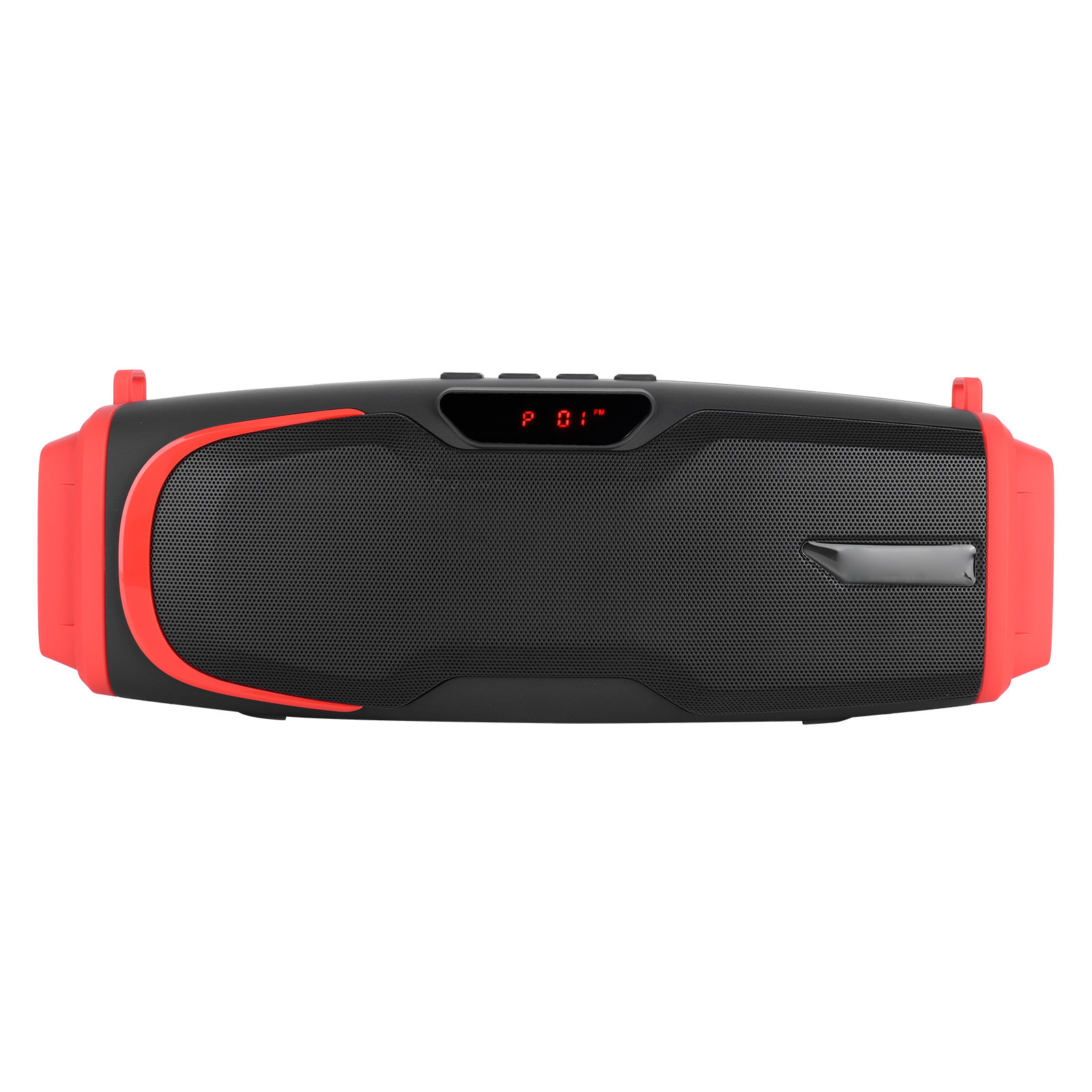 Leistungsstarker, Tragbarer Bluetooth-lautsprecher Mit Tiefen Bässen, Bildschirm Und Mikrofon (rot)