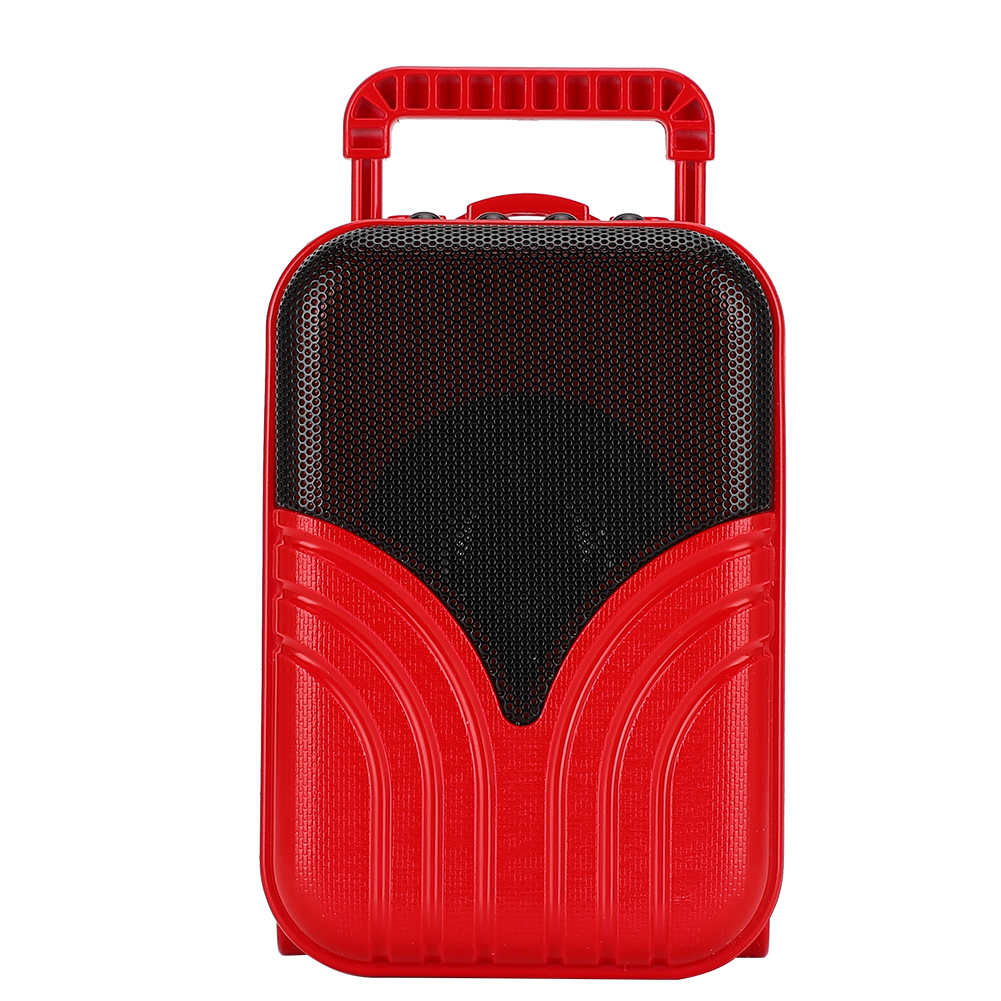 Mini-bluetooth-lautsprecher In Kofferform, Tragbarer Musikplayer Mit Kartenfach (rot)