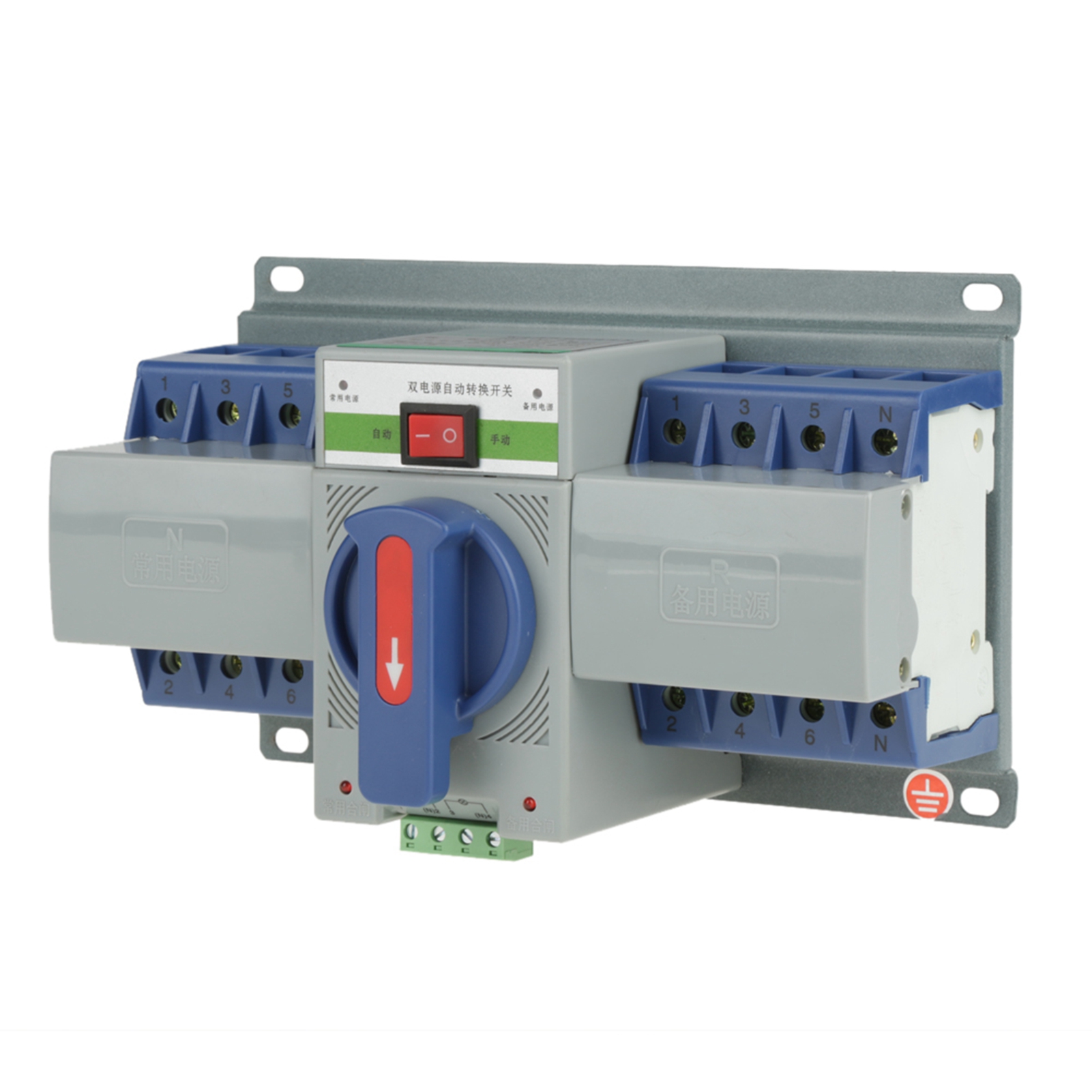 Mini-doppel-leistungsschalter/umschalter 400 V 63 A 4-polig