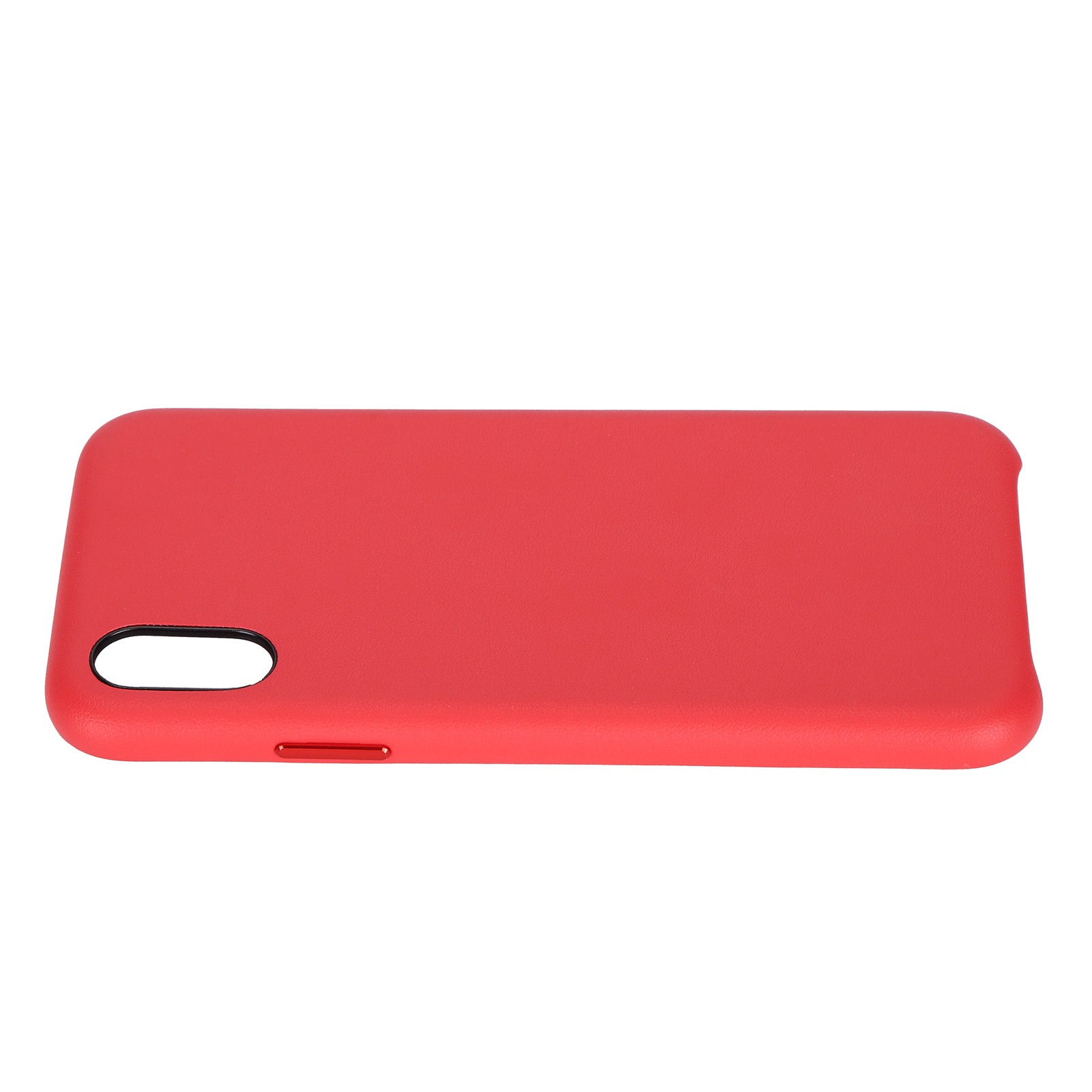 Weiche Und Strapazierfähige Handyhülle Aus Pu-leder, Matte Oberfläche, Für Iphone X 5,8 Zoll, Rot.