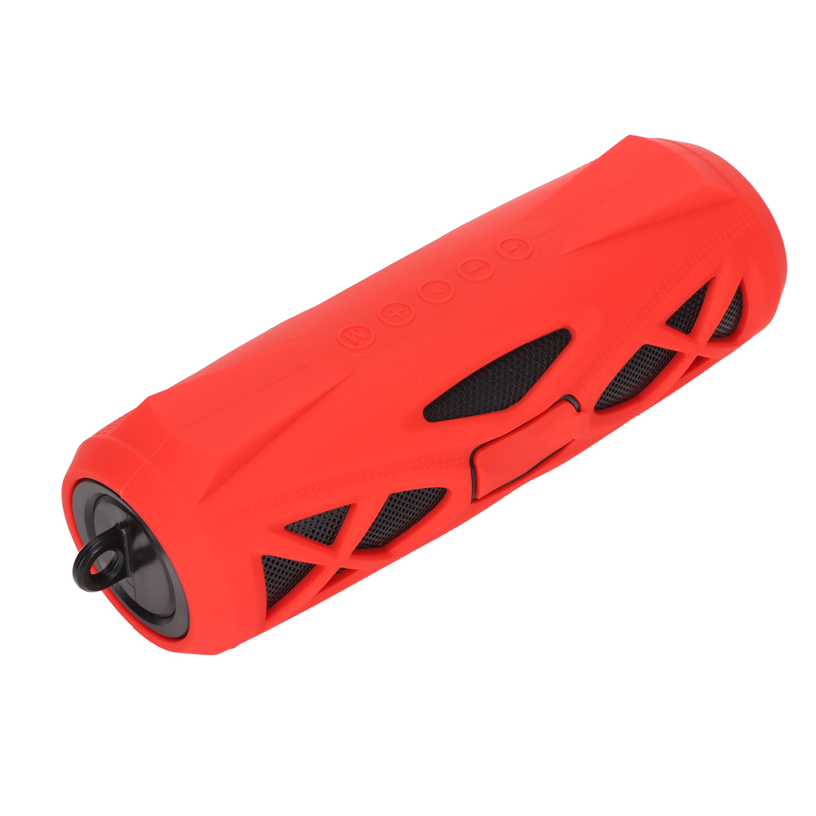 Tragbarer Und Wasserdichter Bluetooth-lautsprecher Für Den Außenbereich, 360°-surround-sound, Dual-pairing, Powerbank, Rot