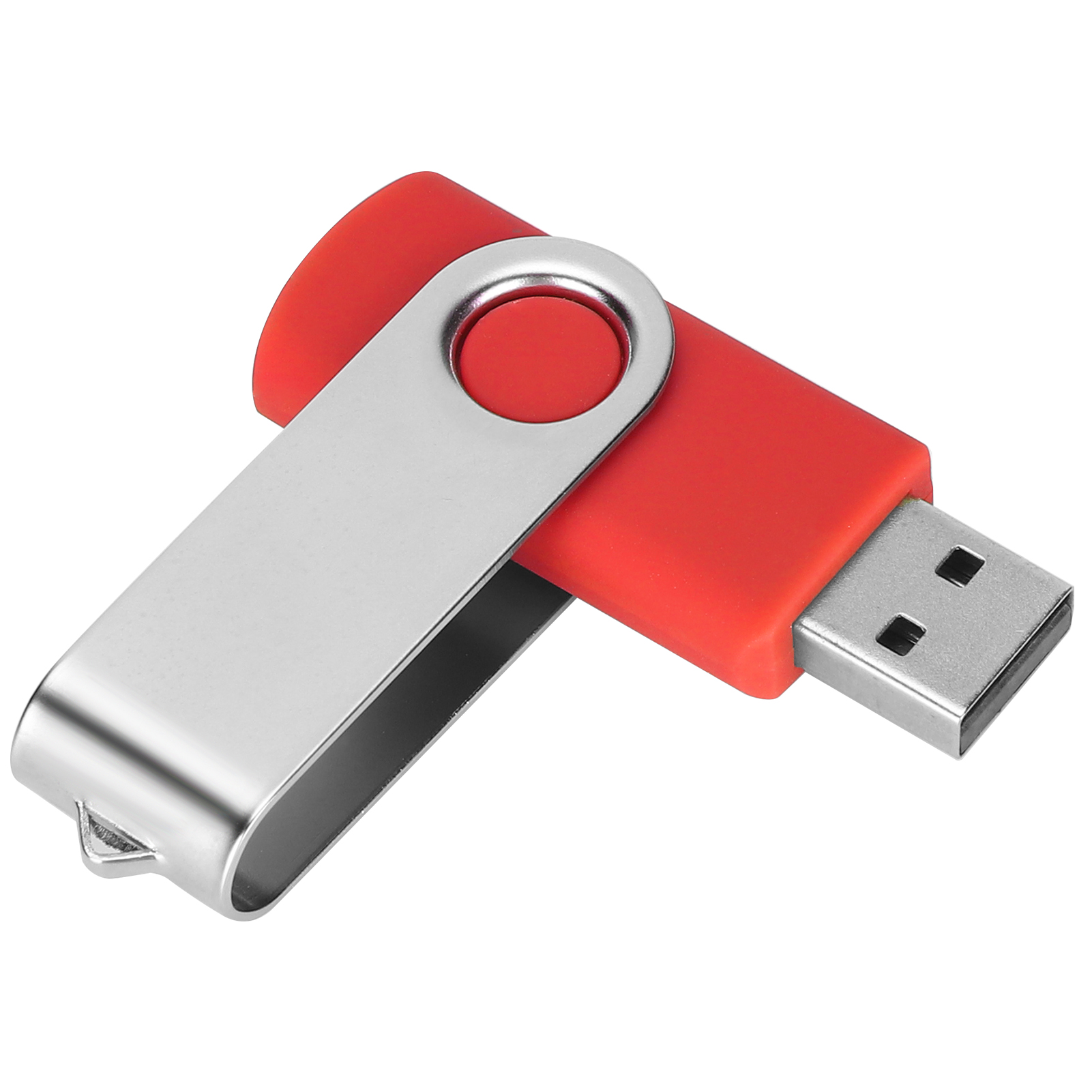Tragbarer, Drehbarer 2-gb-usb-stick In Bonbonrot Für Pc Und Tablet