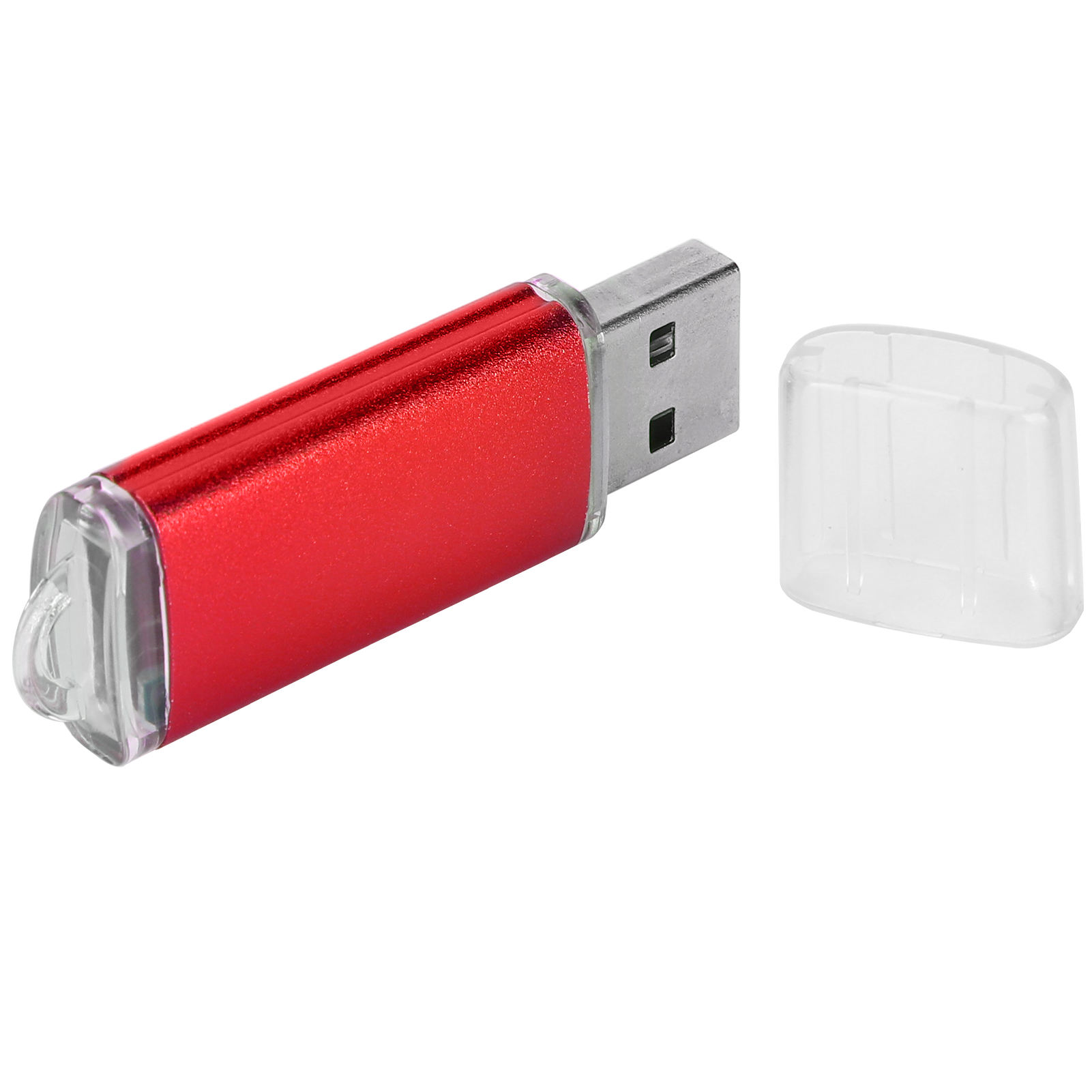 64 Gb Roter, Transparenter Usb-stick Für Pc Und Tablet
