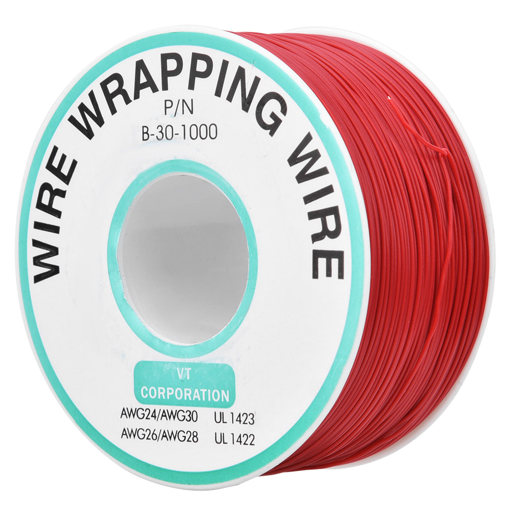 Ok Wire Rotes Kabel Für Die Reparatur Von Leiterplatten, Oxidationsbeständig, 30 Awg, Zum Verdrahten Und Wickeln, 300 M