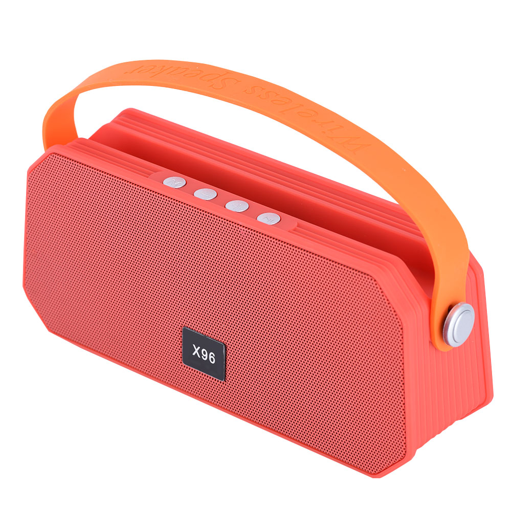 Tragbarer, Kabelloser Bluetooth-lautsprecher Mit Freisprechfunktion, Usb- Und Tf-kartenkompatibilität – Rot