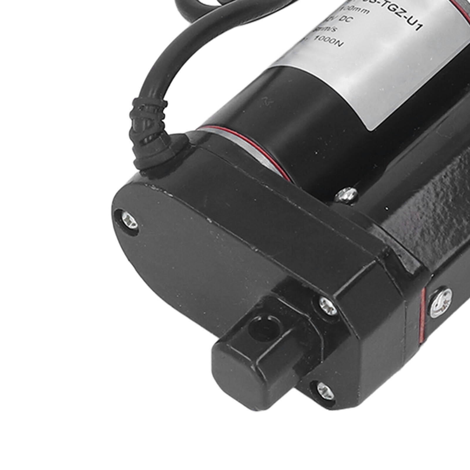 Linearer Elektrischer Stellantrieb Aus Aluminiumlegierung, 100 Mm Hub, 1000 N Drehmoment, Metallgetriebe, Mit Endschalter, 12 V Dc-steuerung Und Fernbedienung.