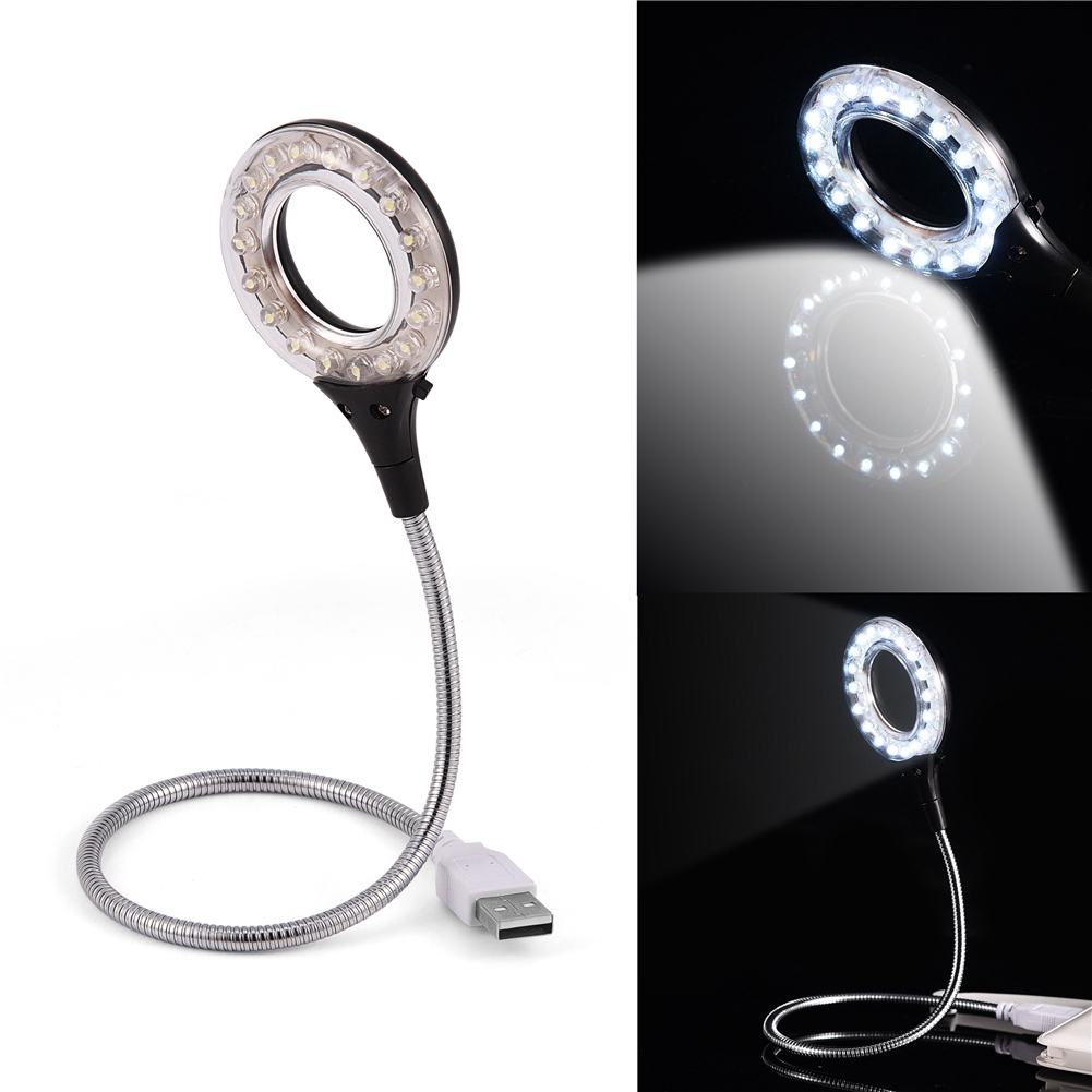 Universelle, Hochhelle, Tragbare Usb-led-lampe Mit 18 Leds Für Pc/laptop (schwarz)