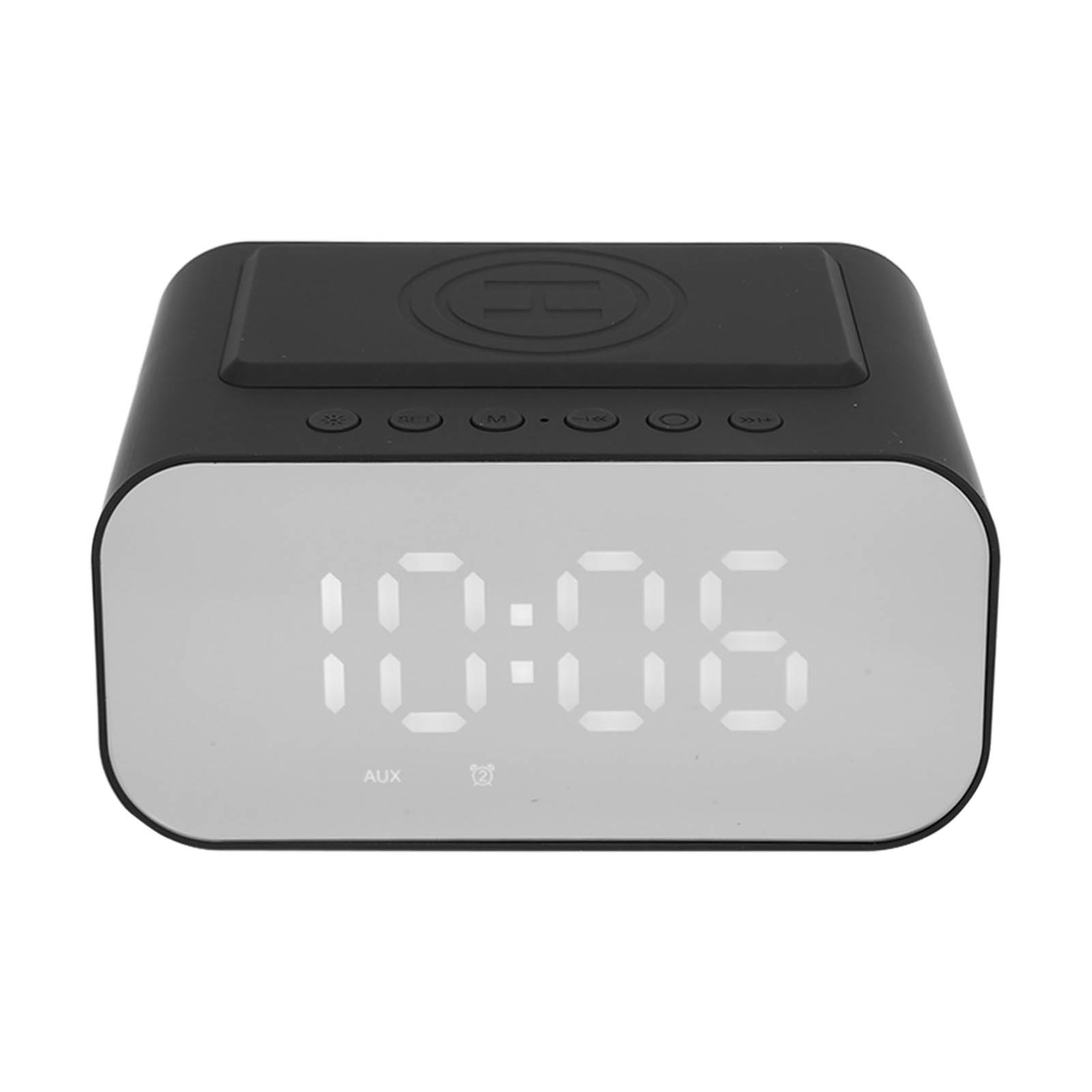 15-w-schnelllade-multifunktions-bluetooth-lautsprecher Mit Fm-radio, Sleep-timer Und Dual-alarm (schwarz)