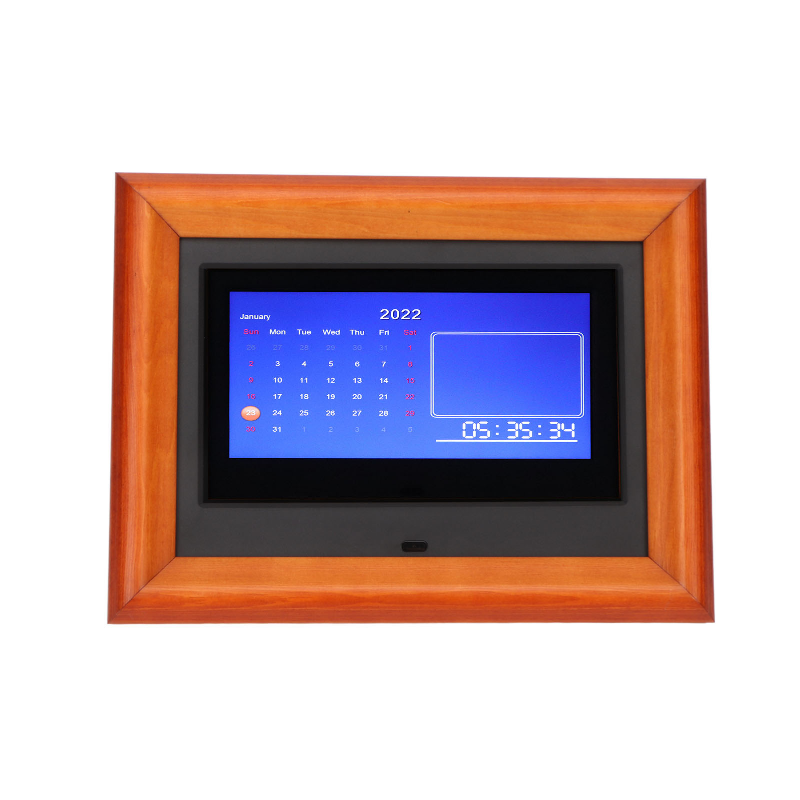 Digitaler Bilderrahmen (7 Zoll, 800 X 480 Pixel) Mit Fernbedienung, Integriertem Timer Und Lautsprecher, Für Den Heimgebrauch, 100–240 V, Schwarz, Europäischer Stecker