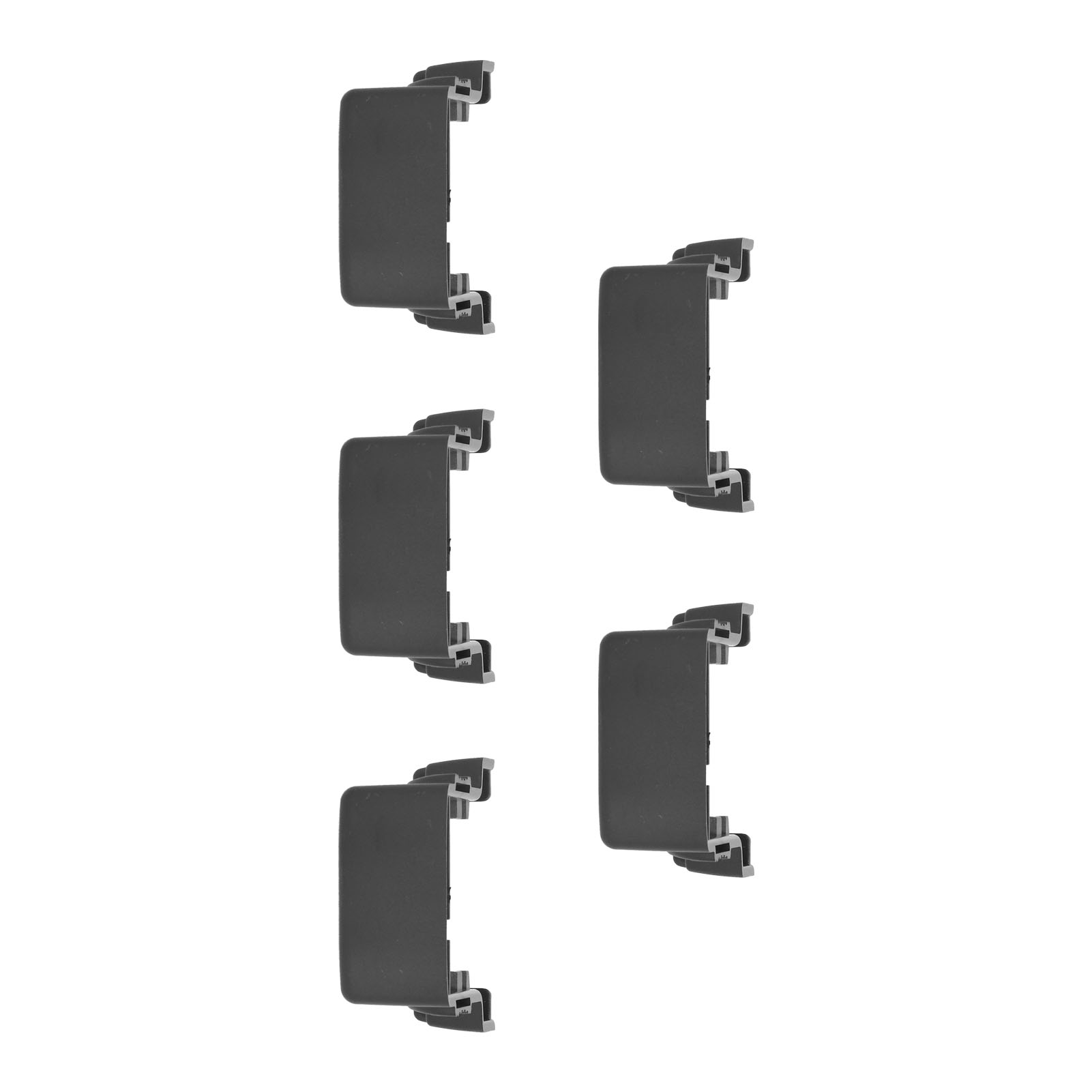 Set Mit 5 Schwarzen Abs-akkuhalterungen Inklusive Montageplatte Für Milwaukee M18 18v