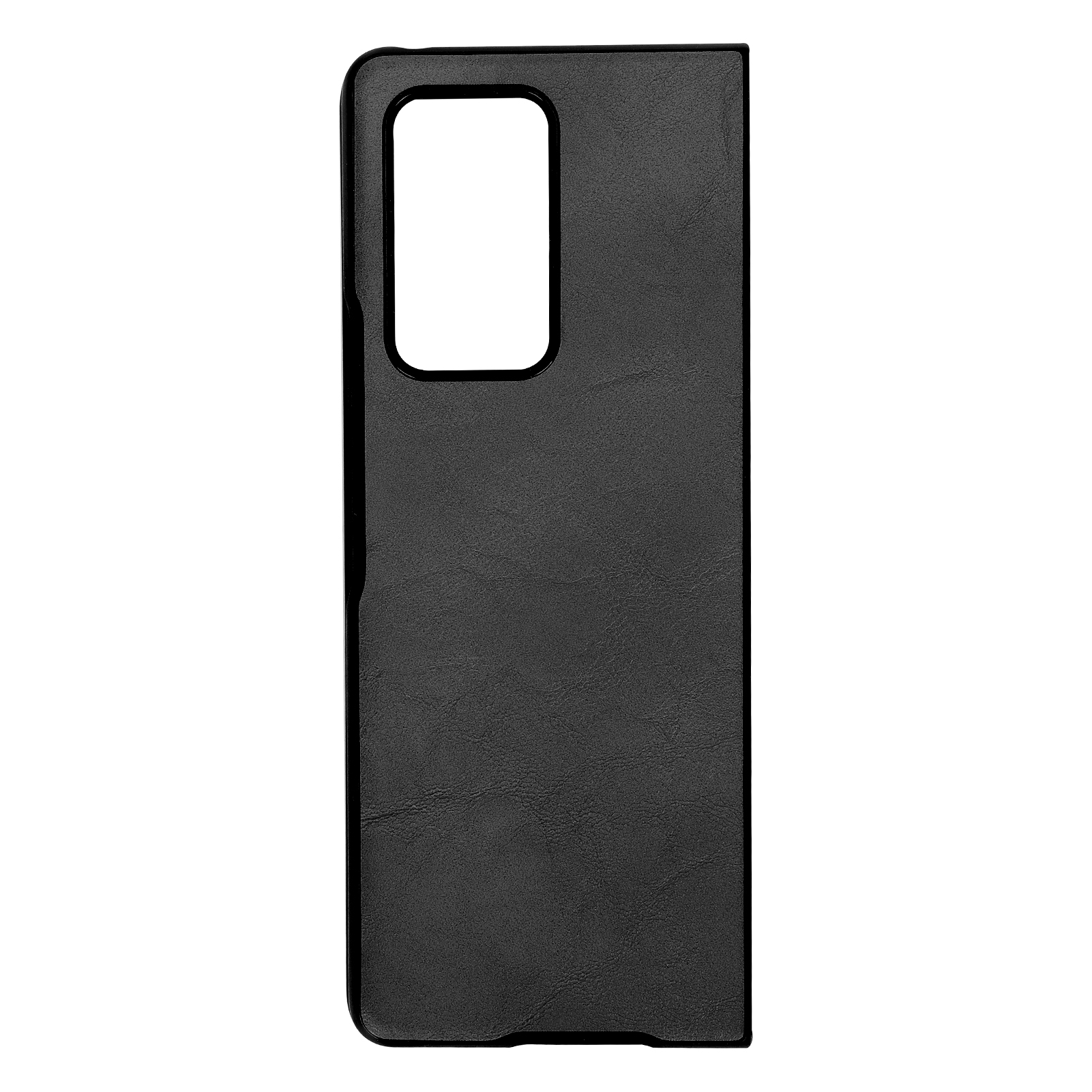Lederhülle Für Samsung Galaxy Z Fold 2, Stoßfester Schutz, Schwarz