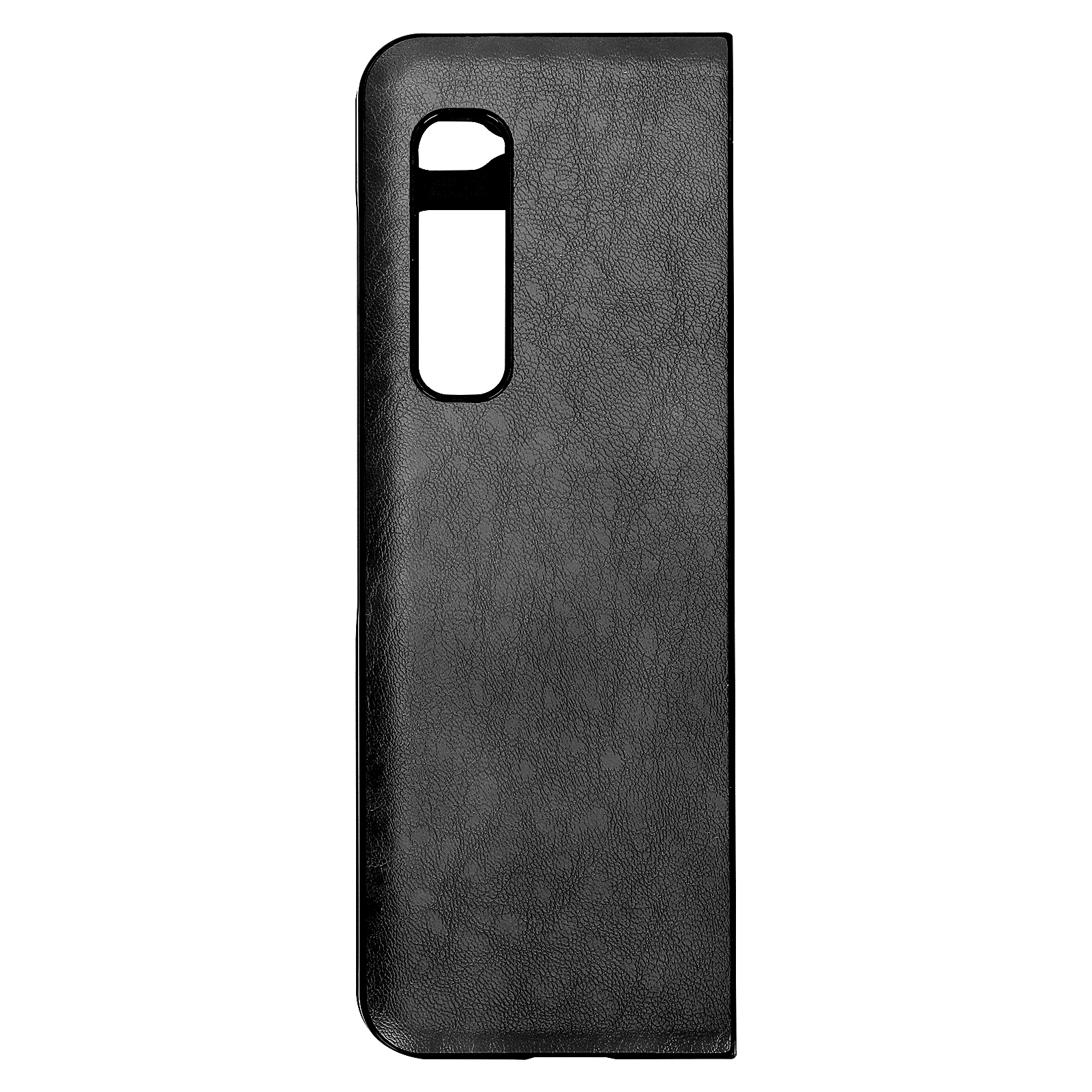 Leder-handyhülle, Kratzfeste Schutzhülle Für Samsung Galaxy Z Fold 1 W20 (schwarz)
