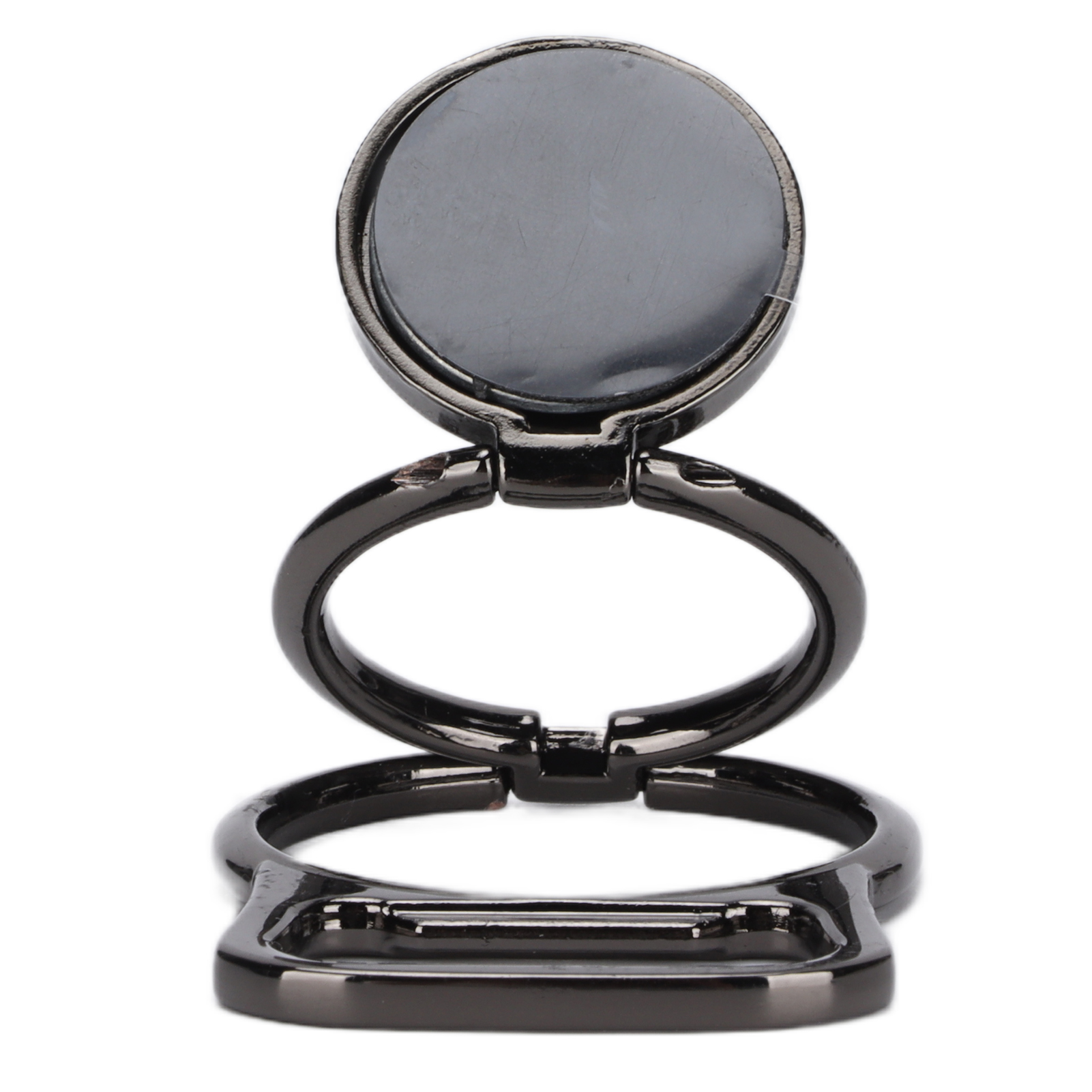 Handyhalterung Mit Ring, Drehbarem Und Faltbarem Magnetischem Flaschenöffner, Fingerablage, Schwarz