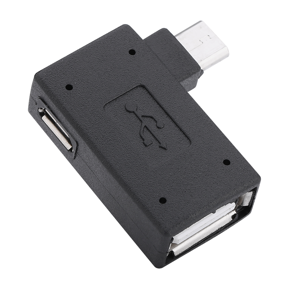 Usb 2.0-buchse Auf Micro-otg-stecker-adapter, 90° (links) Und 90° (rechts) Abgewinkelte Stromanschlüsse