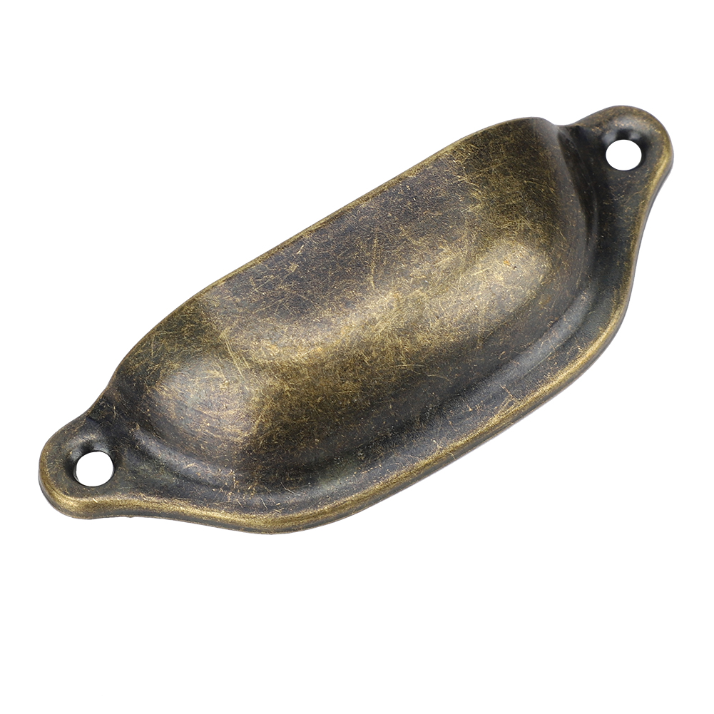 Antiker Muschelförmiger, Halbkreisförmiger Möbelgriff Im Chinesischen Stil, Für Medizinschrank, Bücherregal, Schublade (grüne Bronze)