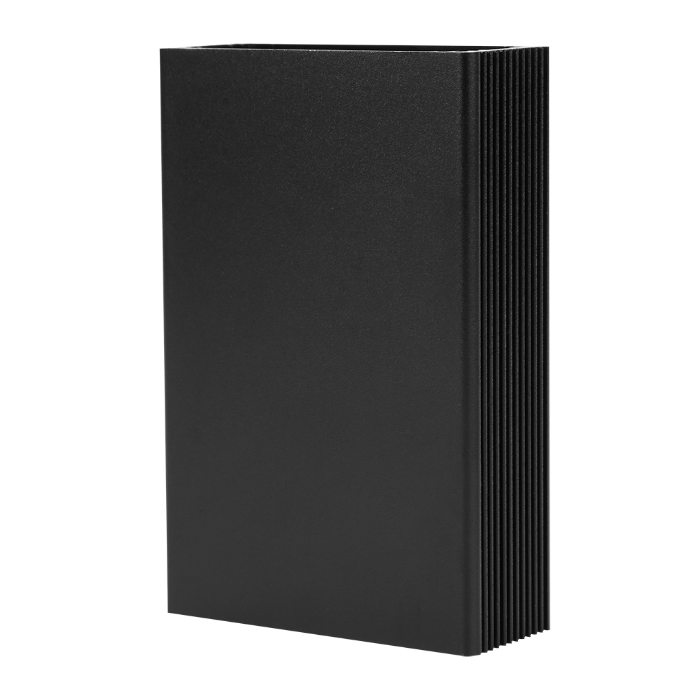 Projektgehäuse Aus Mattschwarzem Aluminium Für Selbstgebaute Gprs-leiterplatten, 27 X 66 X 100 Mm