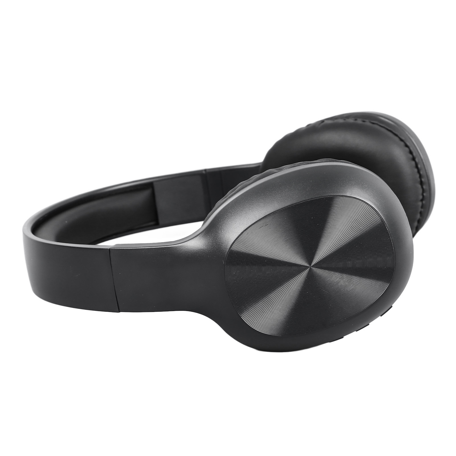 Geräuschunterdrückender Bluetooth-kopfhörer Mit Tiefem, Einstellbarem Bass, Kabellos, On-ear Für Telefon Und Computer, Schwarz.