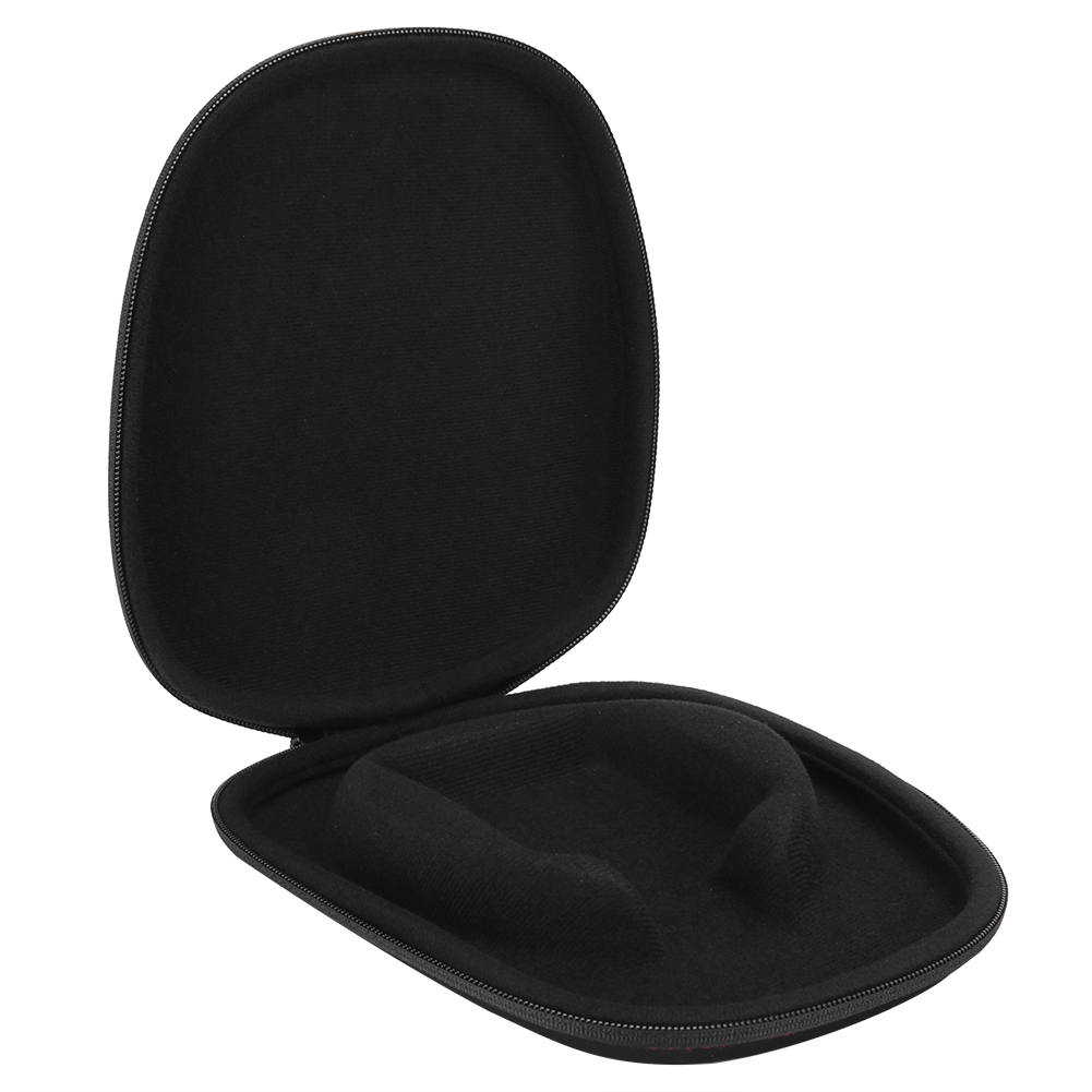 Schwarze Nylon-schutzhülle Für Tragbare Kabellose Bluetooth-kopfhörer.