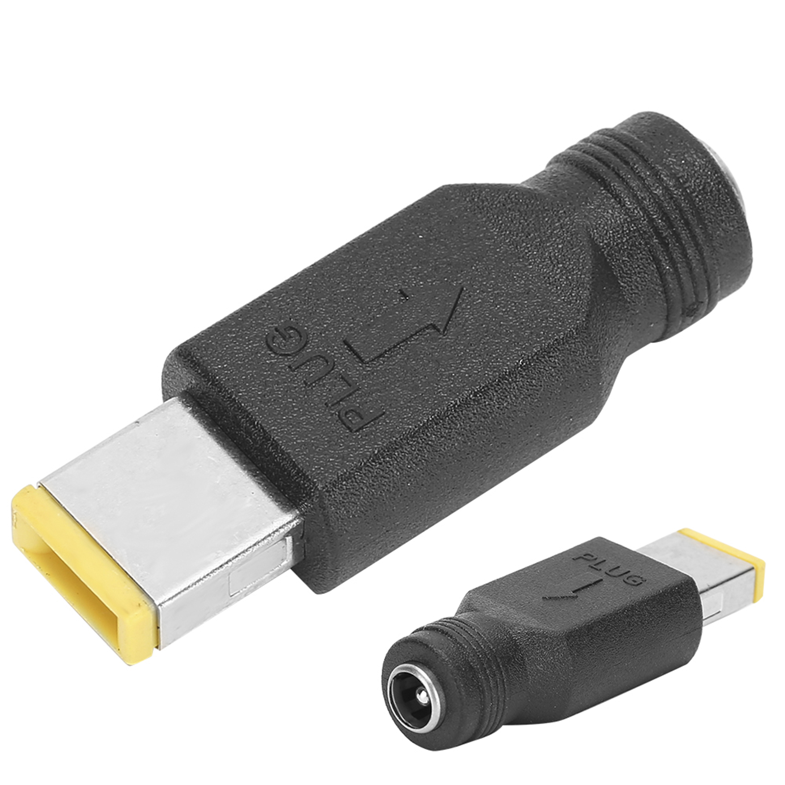 Packung Mit 2 Lenovo Laptop-netzteilen: 5,5 X 2,1 Mm Weiblicher Stecker Auf 11 X 5,0 Mm Quadratischer Männlicher Stecker.