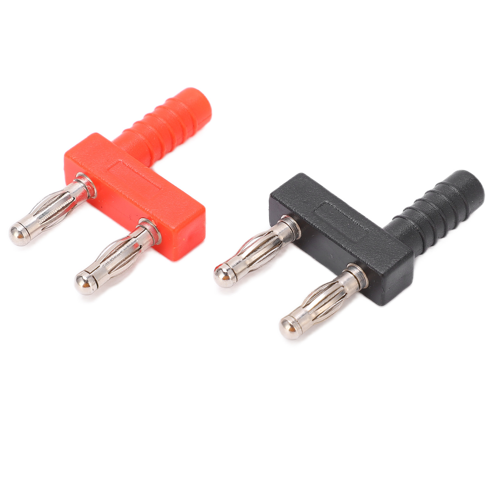 Doppelreihiger Bananenstecker U36 4 Mm, Rotes Kupfer, Vibrationsfest Und Langlebig, Mit Rotem Und Schwarzem Kurzschlussschutz.