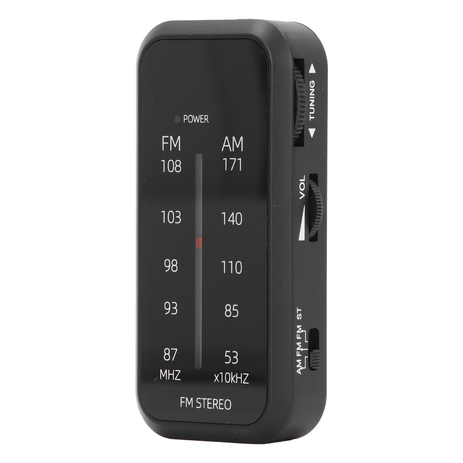 Mini-am/fm-stereo-taschenradio, Tragbar, Batteriebetrieben (aaa), Mit Kopfhörern Für Den Einsatz Im Innen- Und Außenbereich Im Notfall.