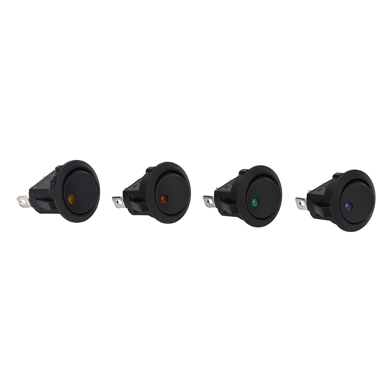 Packung Mit 20 Runden 3-poligen, 2-positionen-kippschaltern Aus Abs Mit Led Für Maschinen (12 V)