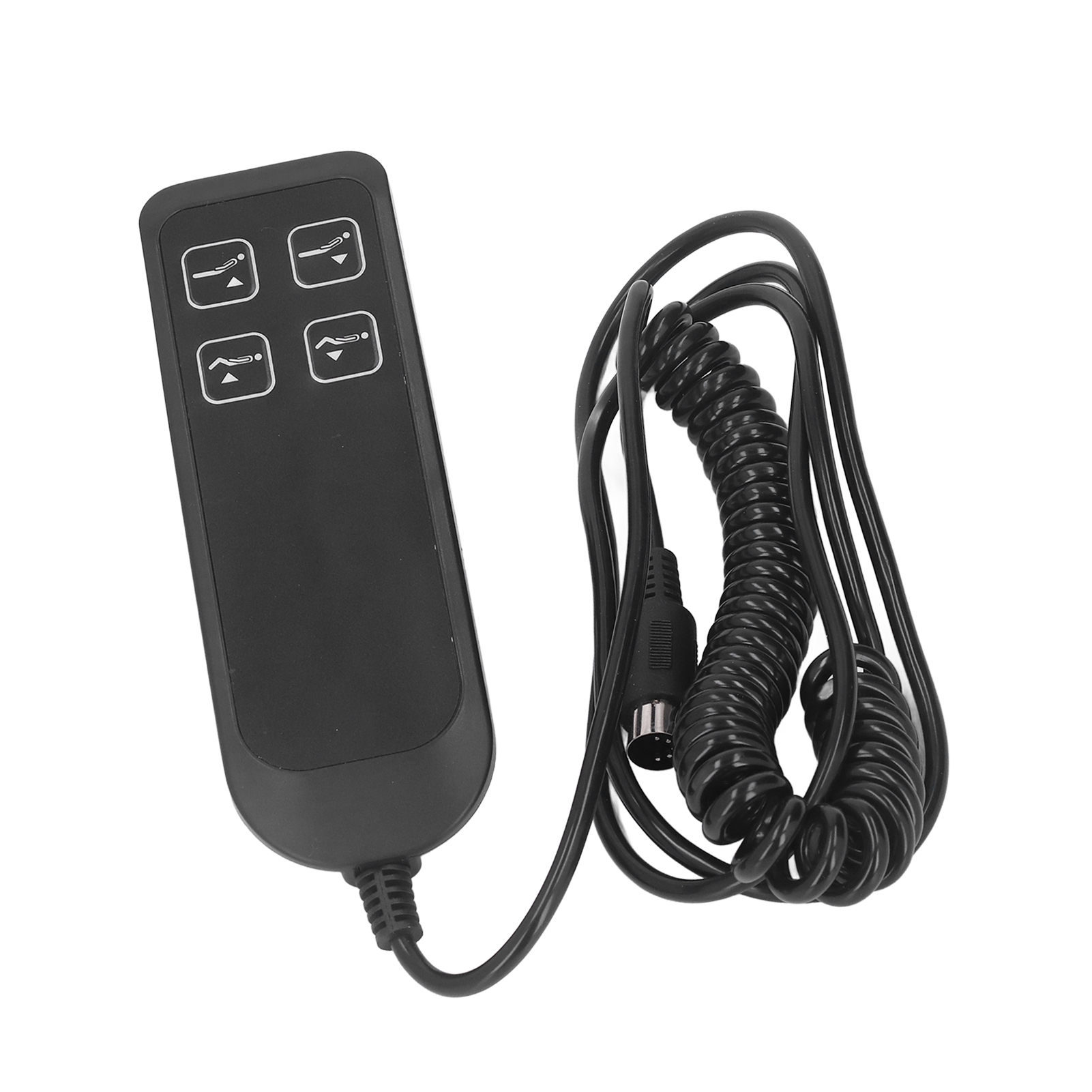 Schwarzer Elektrischer Relaxsessel-schalter, Einfache Steuerung Für Elektrische Sofas, 4 Tasten, 5 Pins, Für Zuhause Oder Büro
