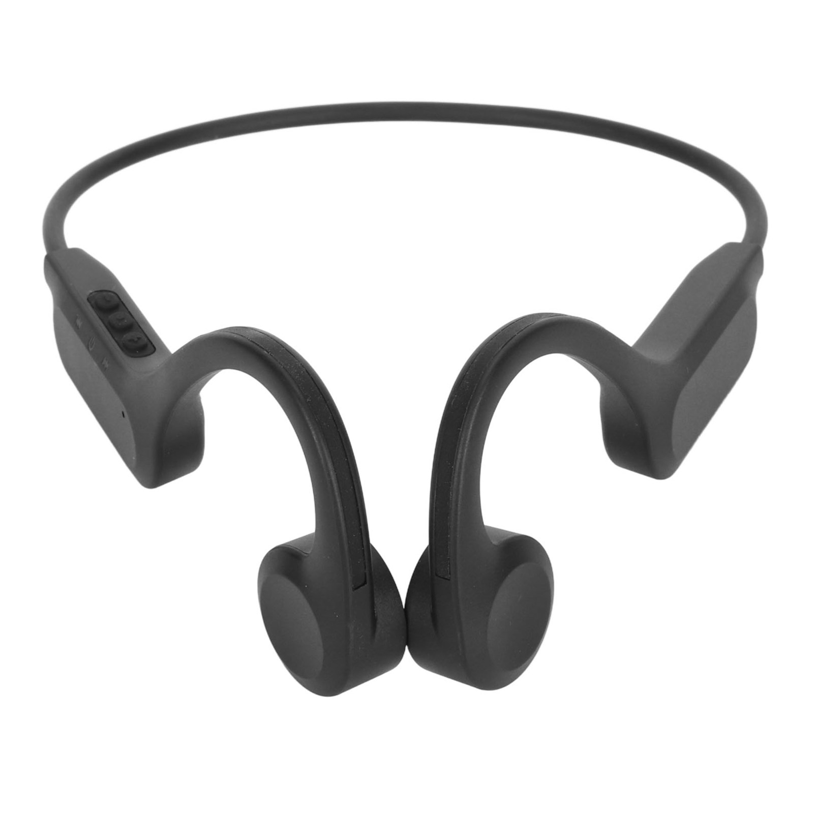Bluetooth 5.3 Knochenschallkopfhörer, Ip56 Wasserdicht, Mit Eingebautem Mikrofon, Zum Laufen Und Radfahren (schwarz).
