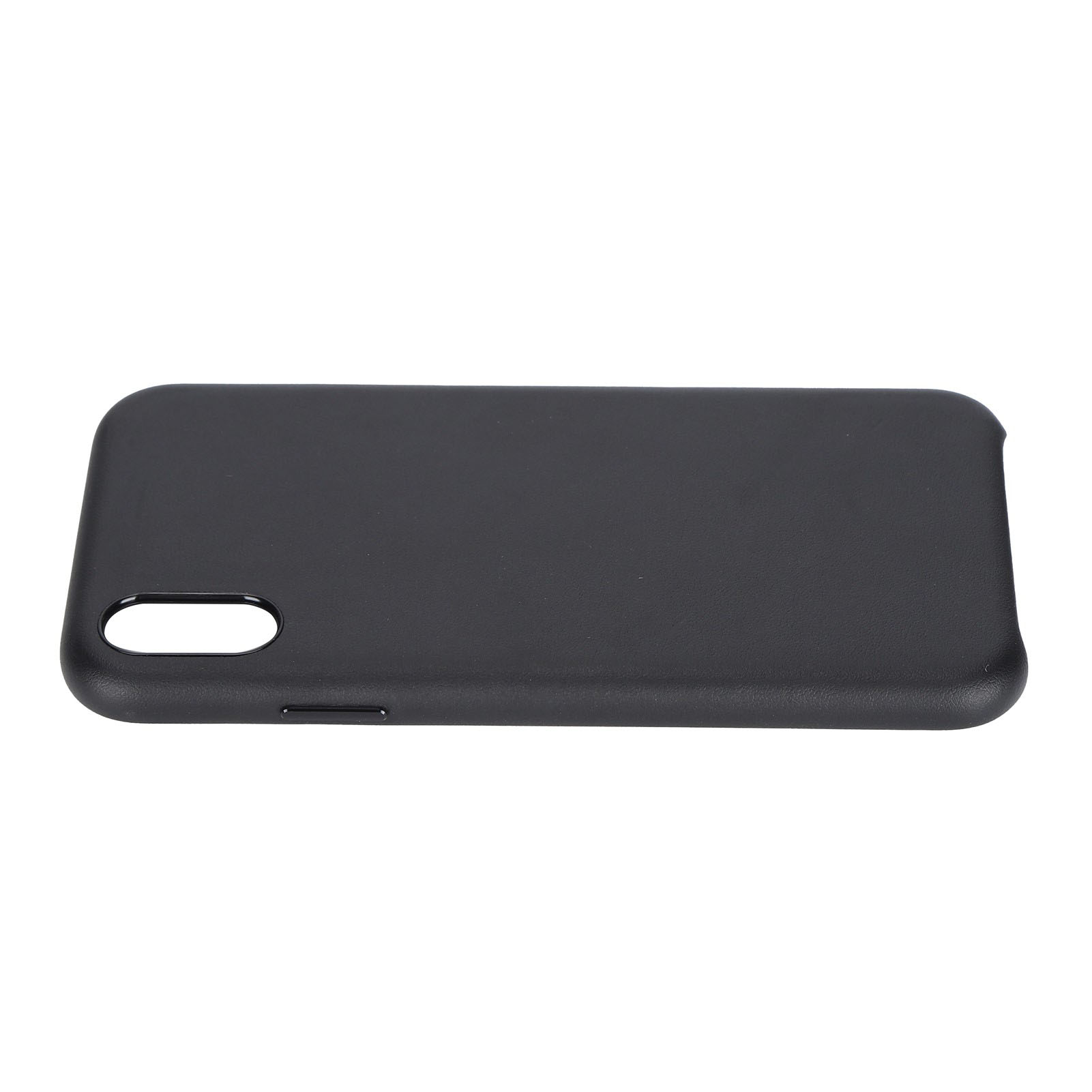 Handyhülle Aus Pu-leder Und Pc-material, Stilvolle Und Stoßfeste Rückseite Für Iphone Xr 6,1 Zoll, Schwarz
