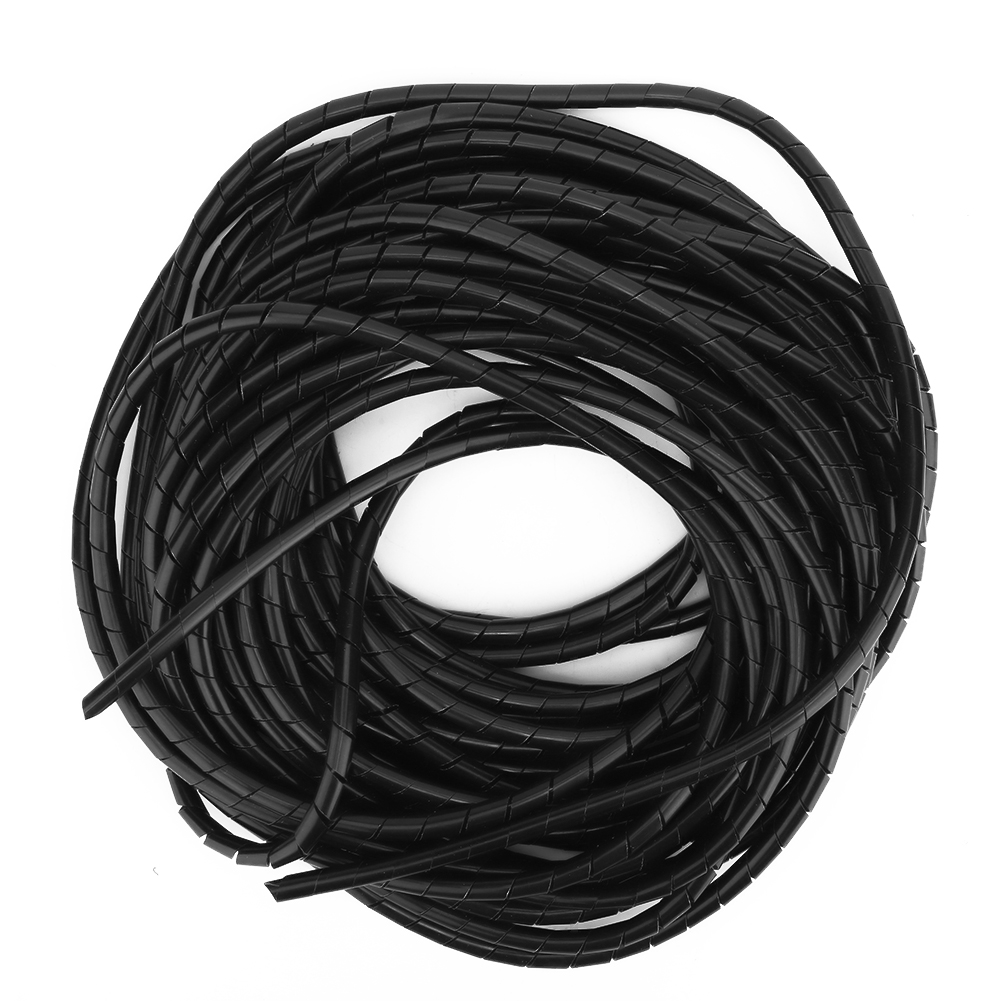 Packung Mit 2 Schwarzen Pp-spiralschutzhüllen, 6 Mm