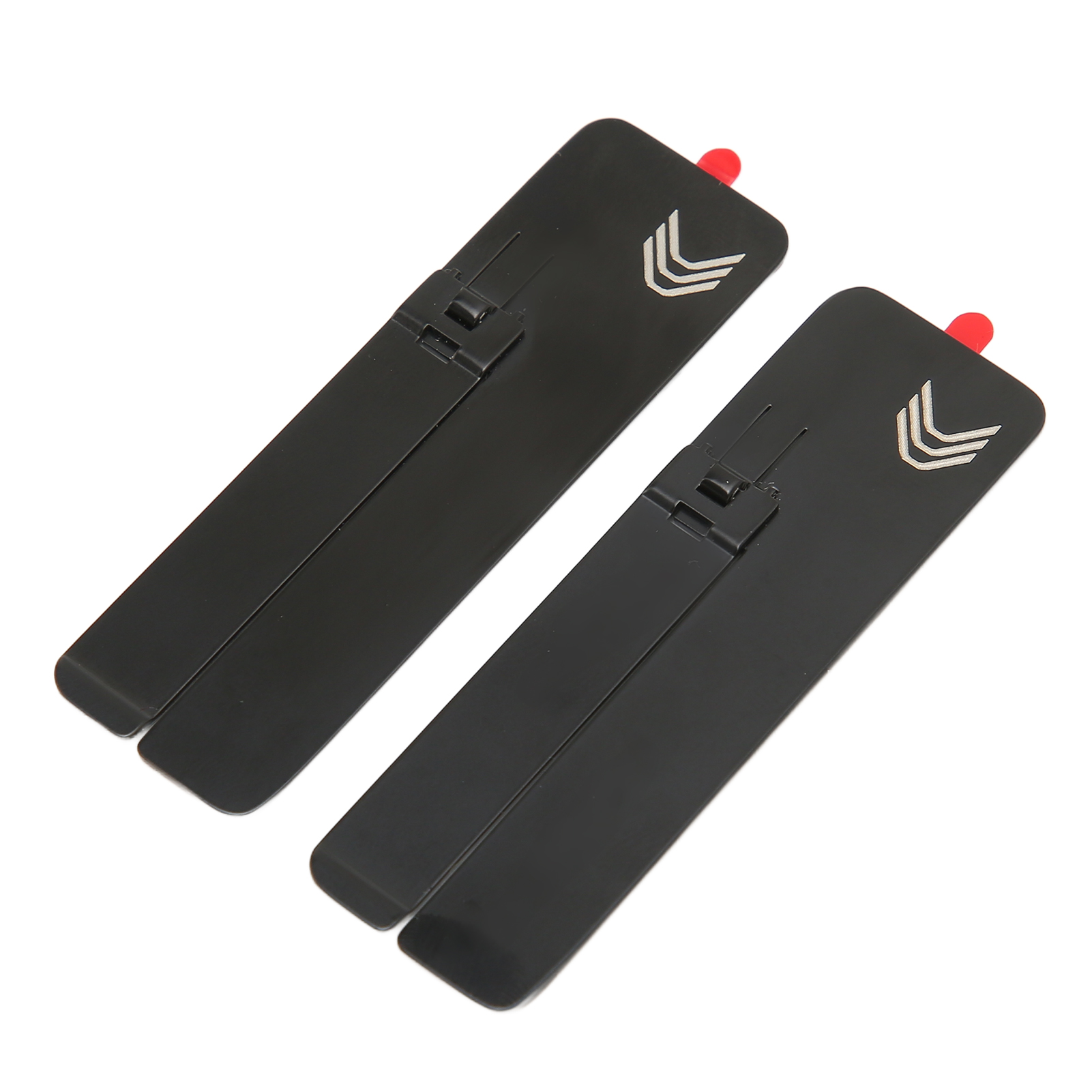 Set Aus 2 Universellen Handyhaltern, Verstellbar, Faltbar Und Tragbar, Aus Schwarzem Metall, Kompatibel Mit Smartphones.