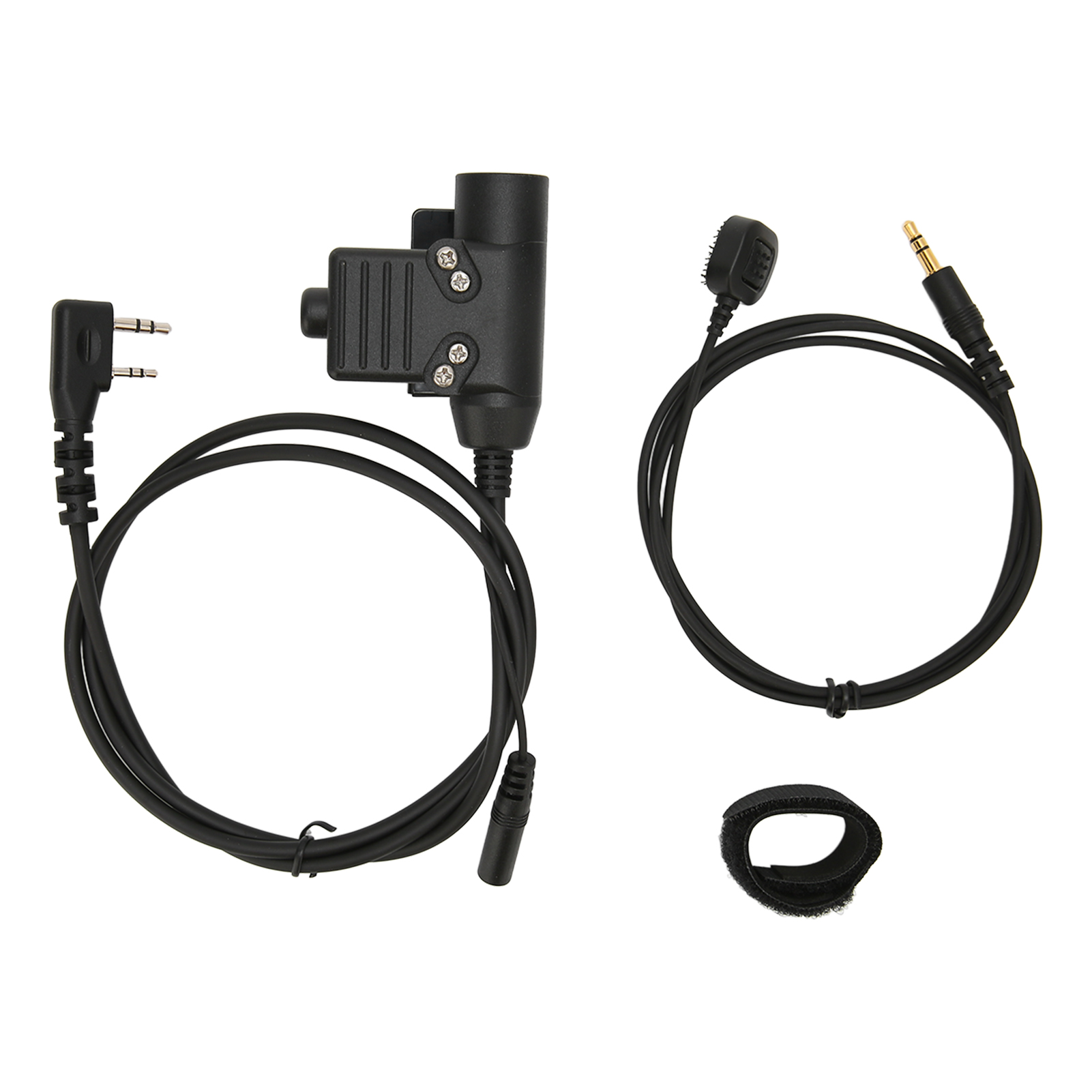 Leistungsstarkes U94 Ptt-fingermikrofon, Klare Klangqualität Und Freisprechfunktion, U94 Ptt-adapter Für Kenwood Tk3107, Schwarz