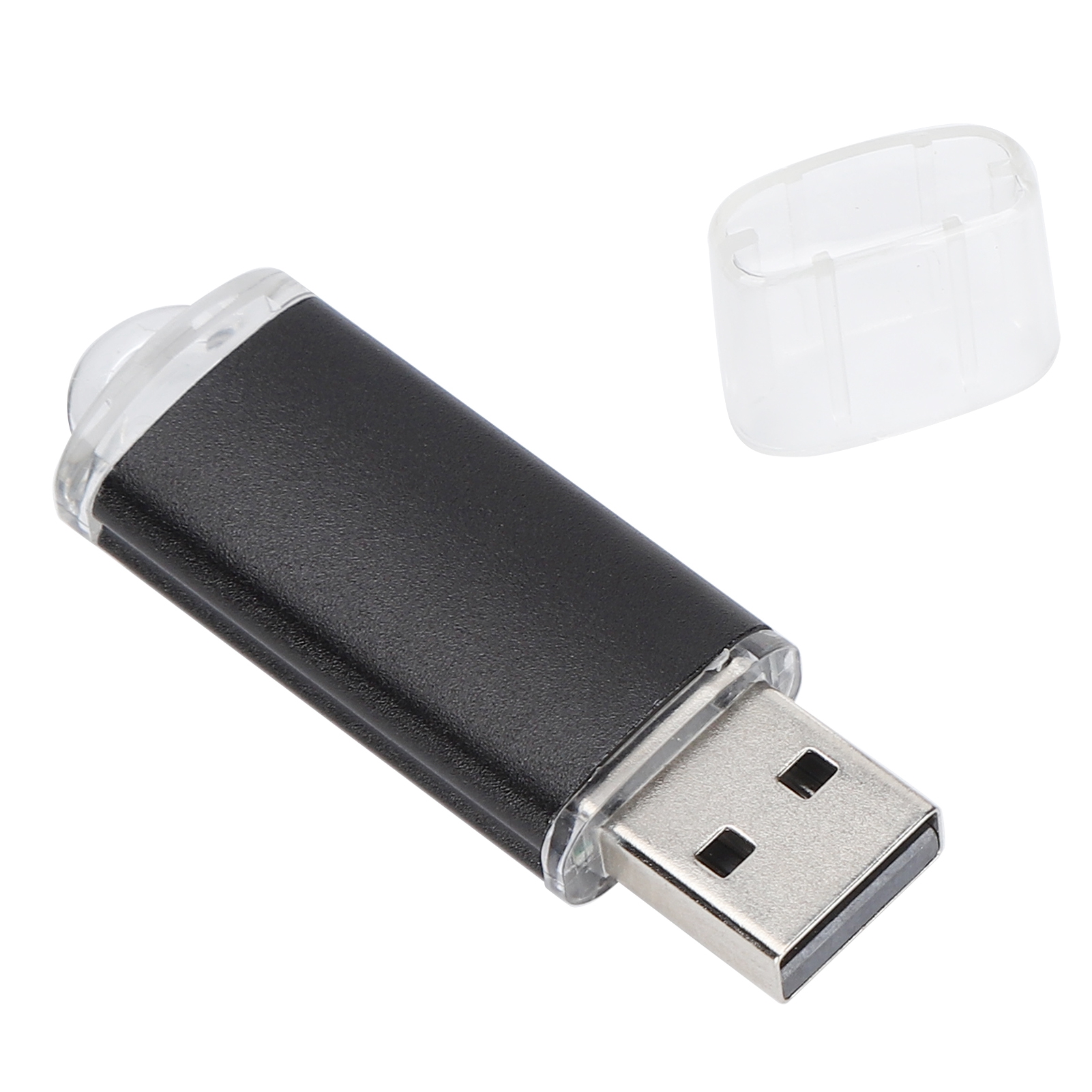 Schwarzer, Transparenter Usb-stick, 16 Gb, Für Pc Und Tablet.