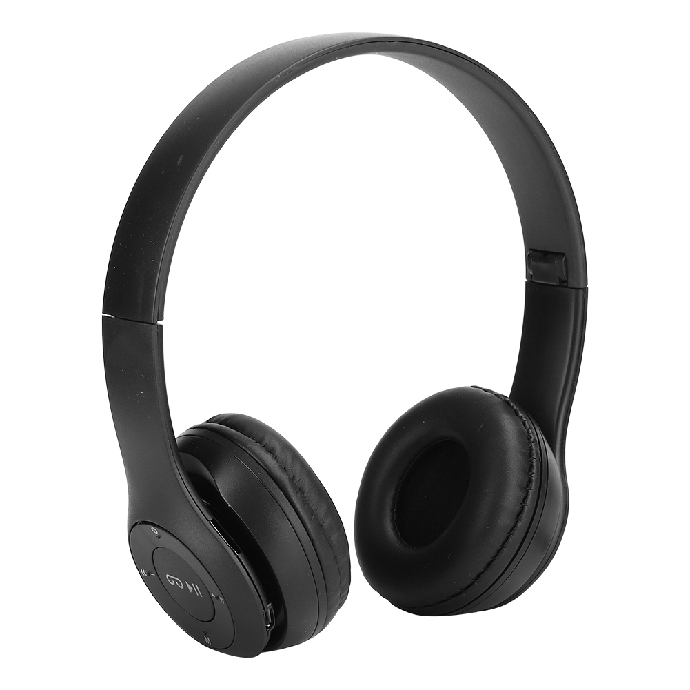 Faltbarer, Kabelloser Bluetooth-over-ear-kopfhörer Mit Stereoklang, Geräuschunterdrückung, Ideal Für Spiele Und Fm-musik (schwarz)