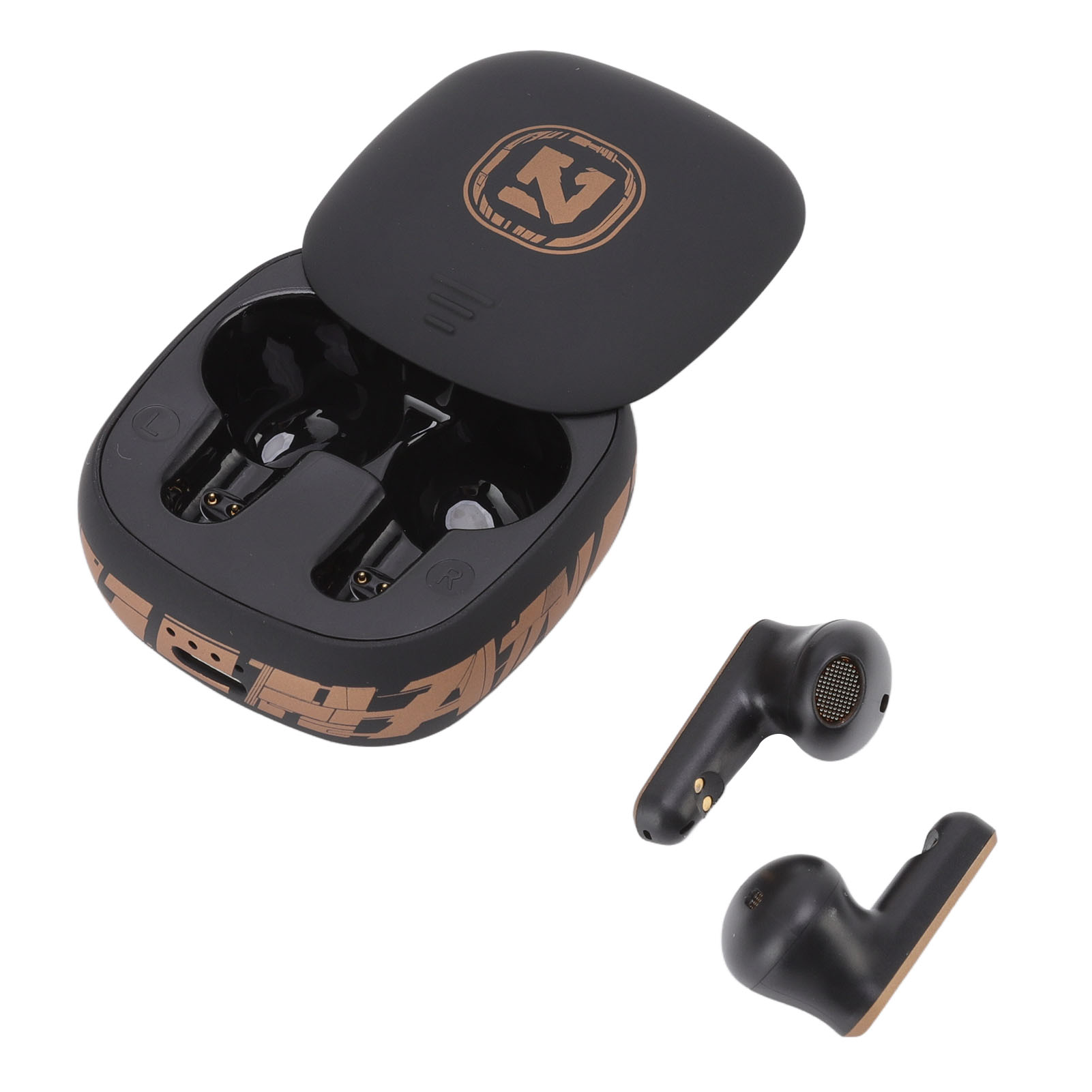 Bluetooth-gaming-kopfhörer, Zweistufige Geräuschunterdrückung, Hoher Tragekomfort, 10 Meter Reichweite, Kabellos, Schwarz
