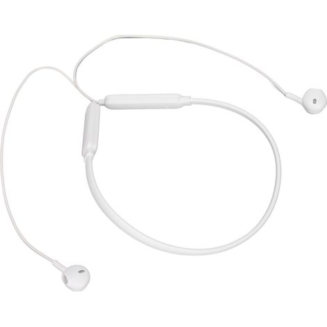 Ipx7 Wasserdichte Bluetooth-nackenbügelkopfhörer, Geräuschunterdrückung, Tiefer Bass, Flexibel, Kabellos, Für Sport, Weiß