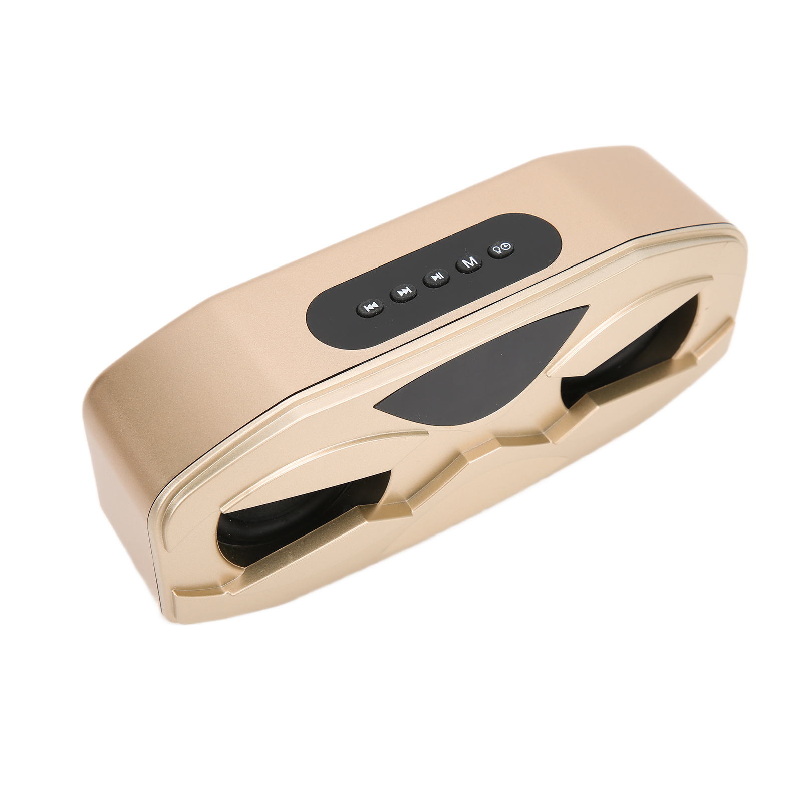 Kompakter Roboterlautsprecher Mit Eingebautem Mikrofon, Klarem, Einstellbarem Klang Und Langlebiger Led-beleuchtung (gold)