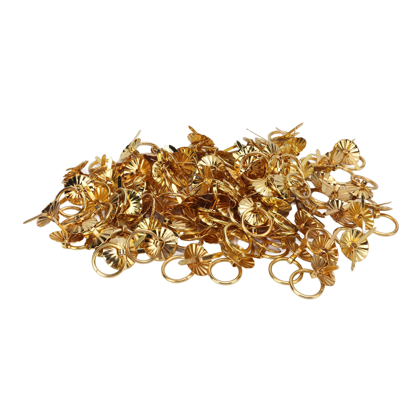 19-mm-schubladengriffe Für Schränke Und Schmuckkästchen Aus Holz, Flaches Muster, Sonnenstrahlfarben, Kleiner Ziergriff, Goldfarben