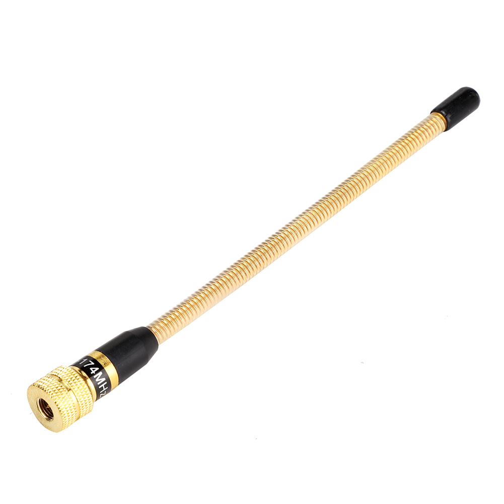 Vergoldete, Flexible Vhf-antenne Mit Sma-stecker Und Federmechanismus Für Die Modelle Yaesu Vx-3r, Vx-800, Ft-250r, Vx-8r, Vx-150, Ft-60r, Vx-160 Und Vx-180