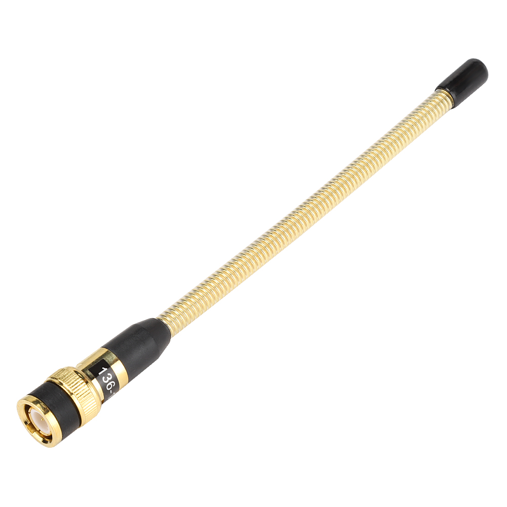 Vergoldete, Flexible Vhf-antenne Mit Bnc-anschluss Und Federspannung Für Malanz C150/c450/hx260/hx270, Kompatibel Mit Jianwu Th-28a/th-48a/th-78a Modellen