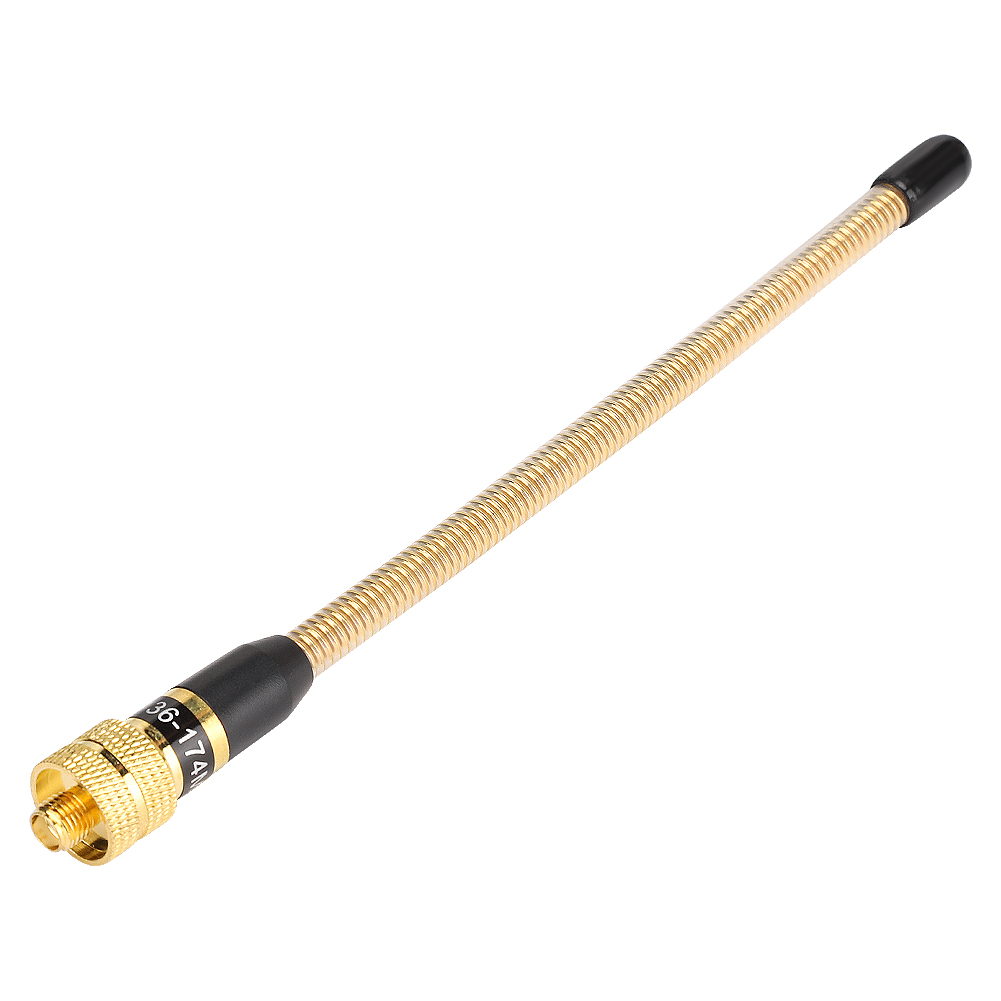 Vergoldete, Flexible Vhf-antenne Mit Sma-buchse Und Federmechanismus Für Kenwood/baofeng/puxing/tyt-funkgeräte