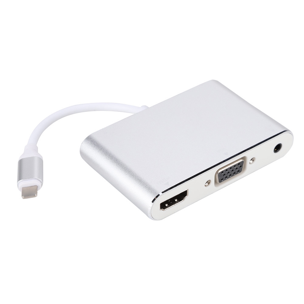 Lightning-auf-hdmi- + Vga- + Audio-hub-adapter Für Iphone 5/5s, 6/6s, 6 Plus, 6s Plus, 7, Ipad 4 Und Ipad