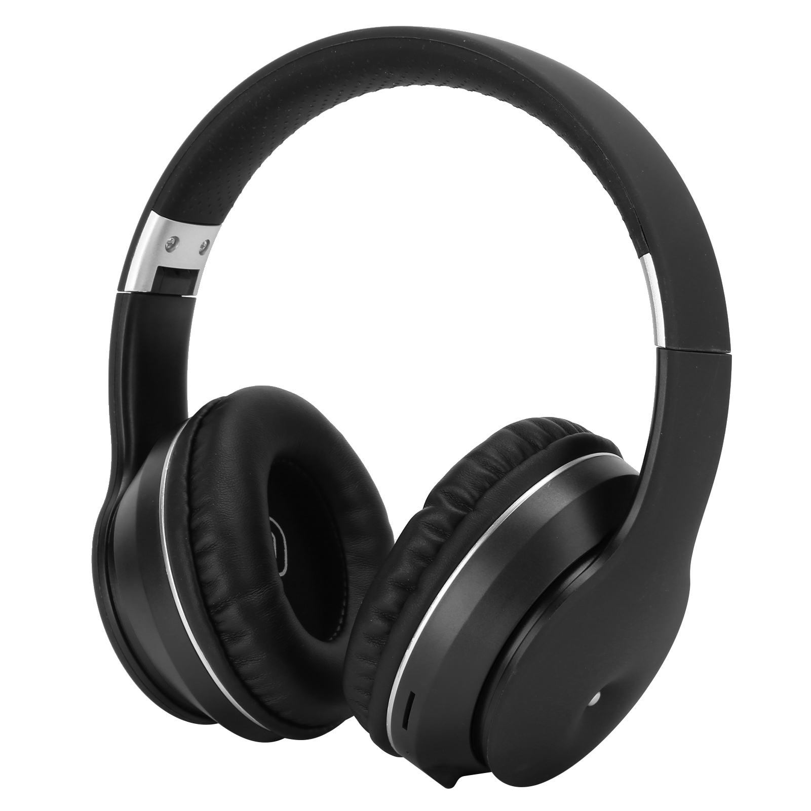Kabellose Bluetooth-stereo-kopfhörer Für Mp3-musik, Spiele Und Computer. Speicherkartenkompatibel. Schwarz/silber.