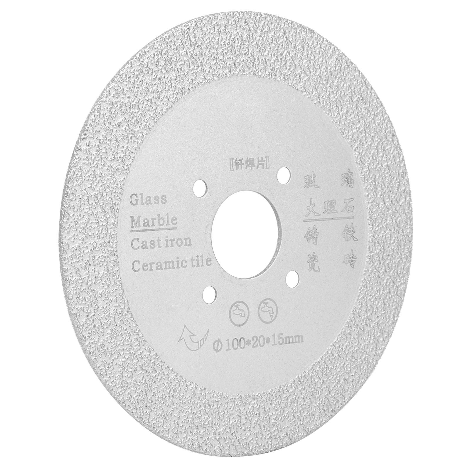 Diamantpolierscheibe Zum Hartlöten, Schneiden Und Schleifen Von Marmor Und Keramik, 100 X 20 X 15 Mm