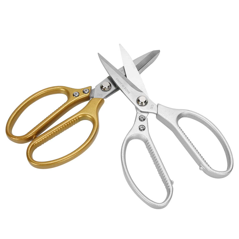 Set Aus 2 Silber- Und Goldfarbenen Scheren, Für Den Haushalt, Zum Schneidern, Multifunktionaler Knochenschneider.