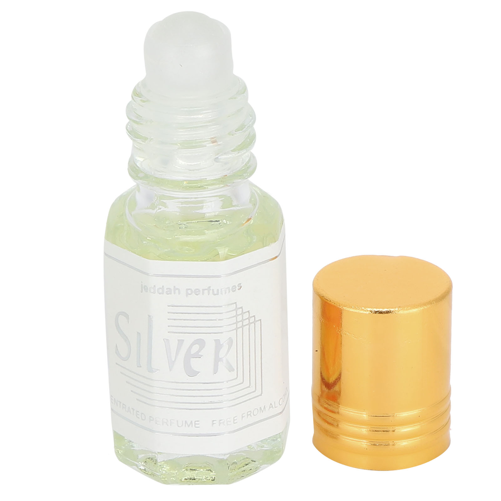 Ätherisches Öl In Einer 3-ml-miniflasche, Natürlicher Duft Auf Pflanzlicher Basis Für Den Täglichen Gebrauch, Zur Wiederherstellung Von Vitalität Und Klarheit. Silber.