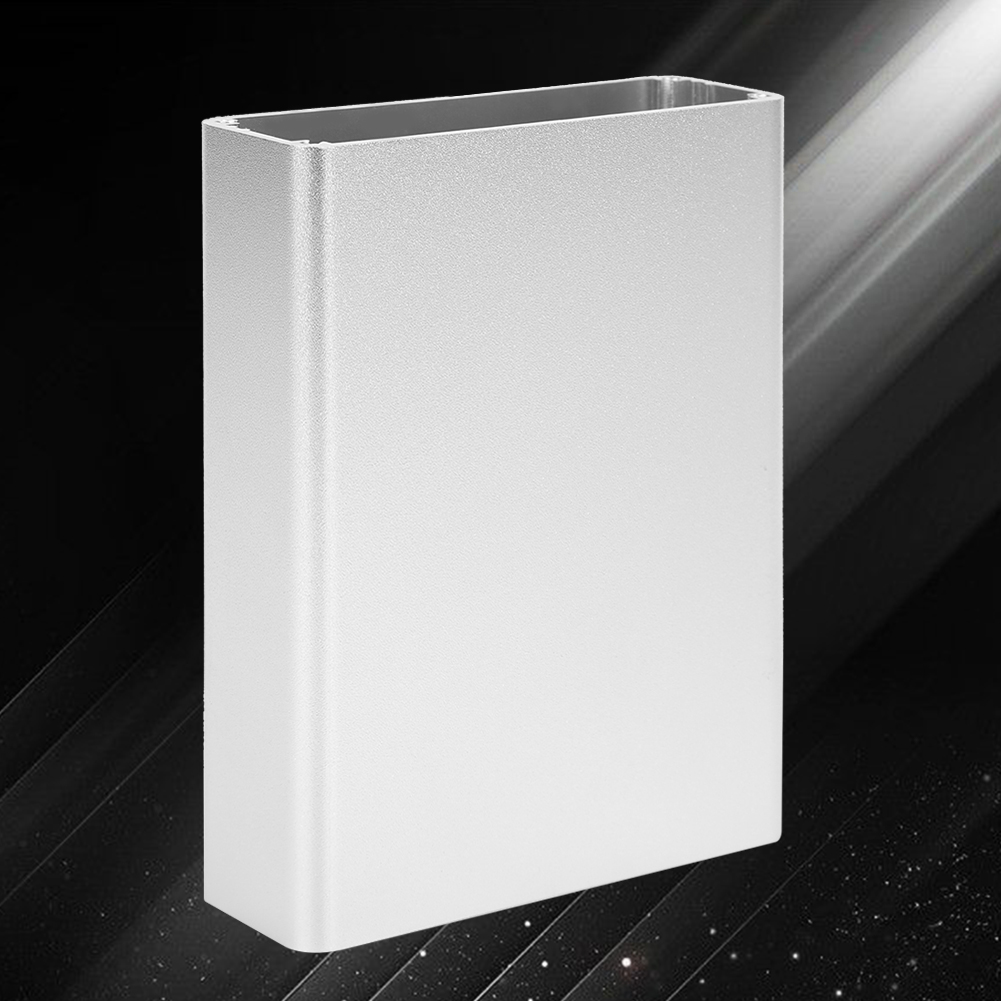 Aluminium-projektgehäuse, Mattsilberne Oberfläche, Für Elektronik-bastelprojekte, 28 X 84 X 110 Mm