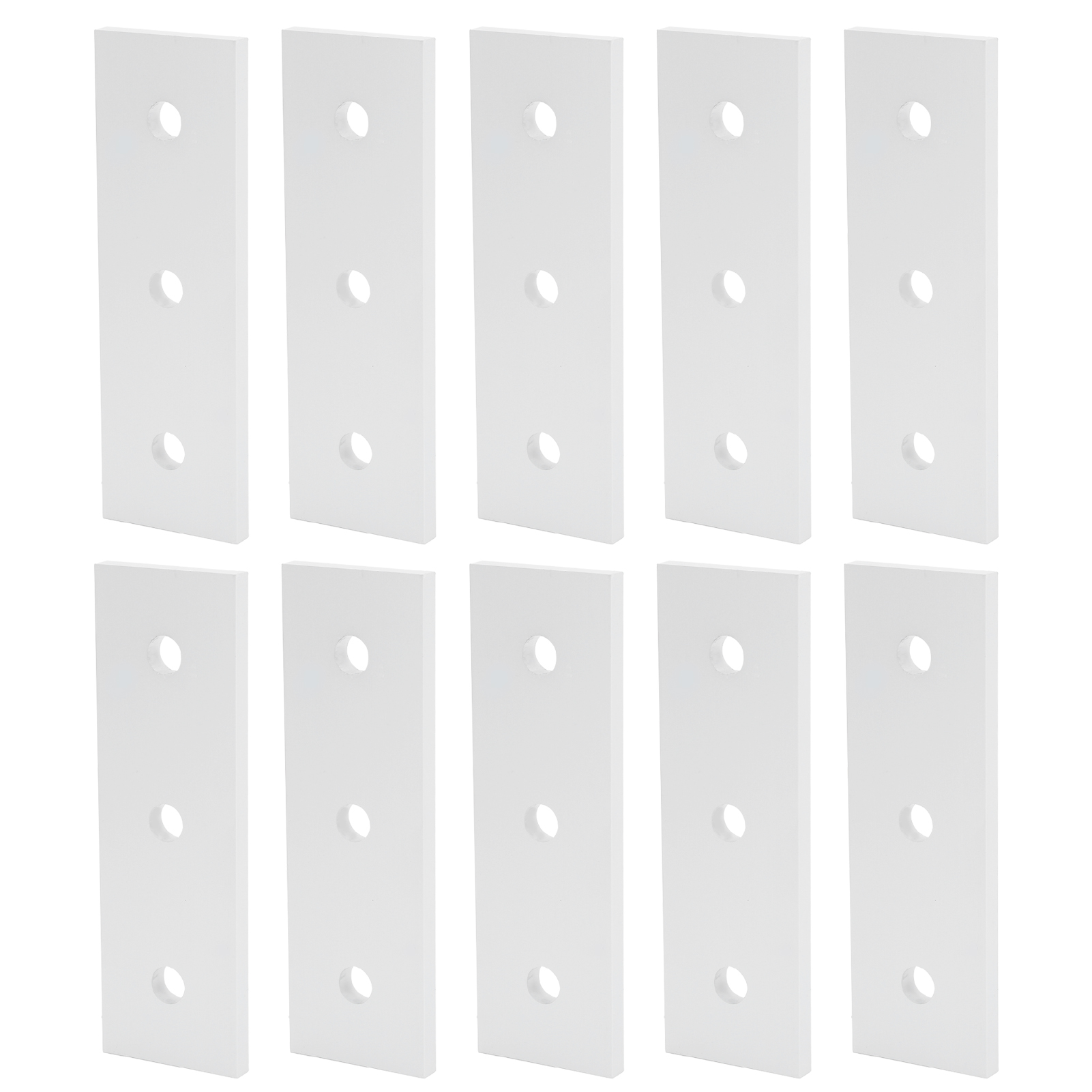 Packung Mit 10 Flachen Aluminium-anschlussplatten, Gerade Und Leicht Zu Reparieren, 4040-3 Löcher