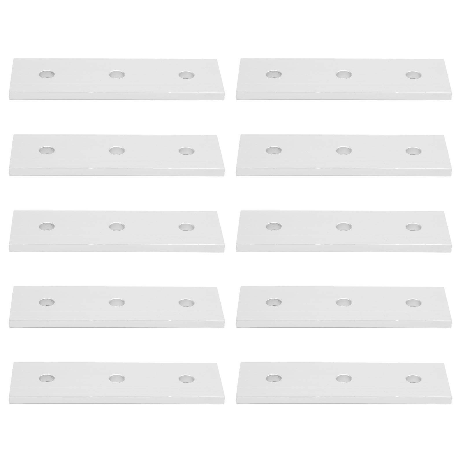 10 Flache Aluminium-verbindungsplatten, Gerade Und Leicht Zu Reparieren, Modell 3030-3 Löcher.